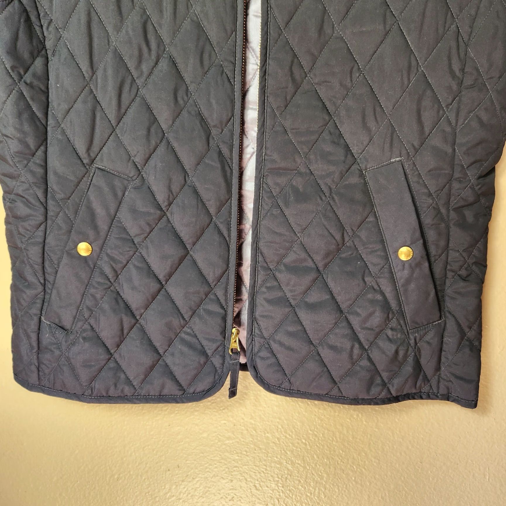 Lands' End Lands' End Womens Black Diamond Quilted Zip Up Vest S Regular Size S / US 4 / IT 40 - 3 Thumbnail