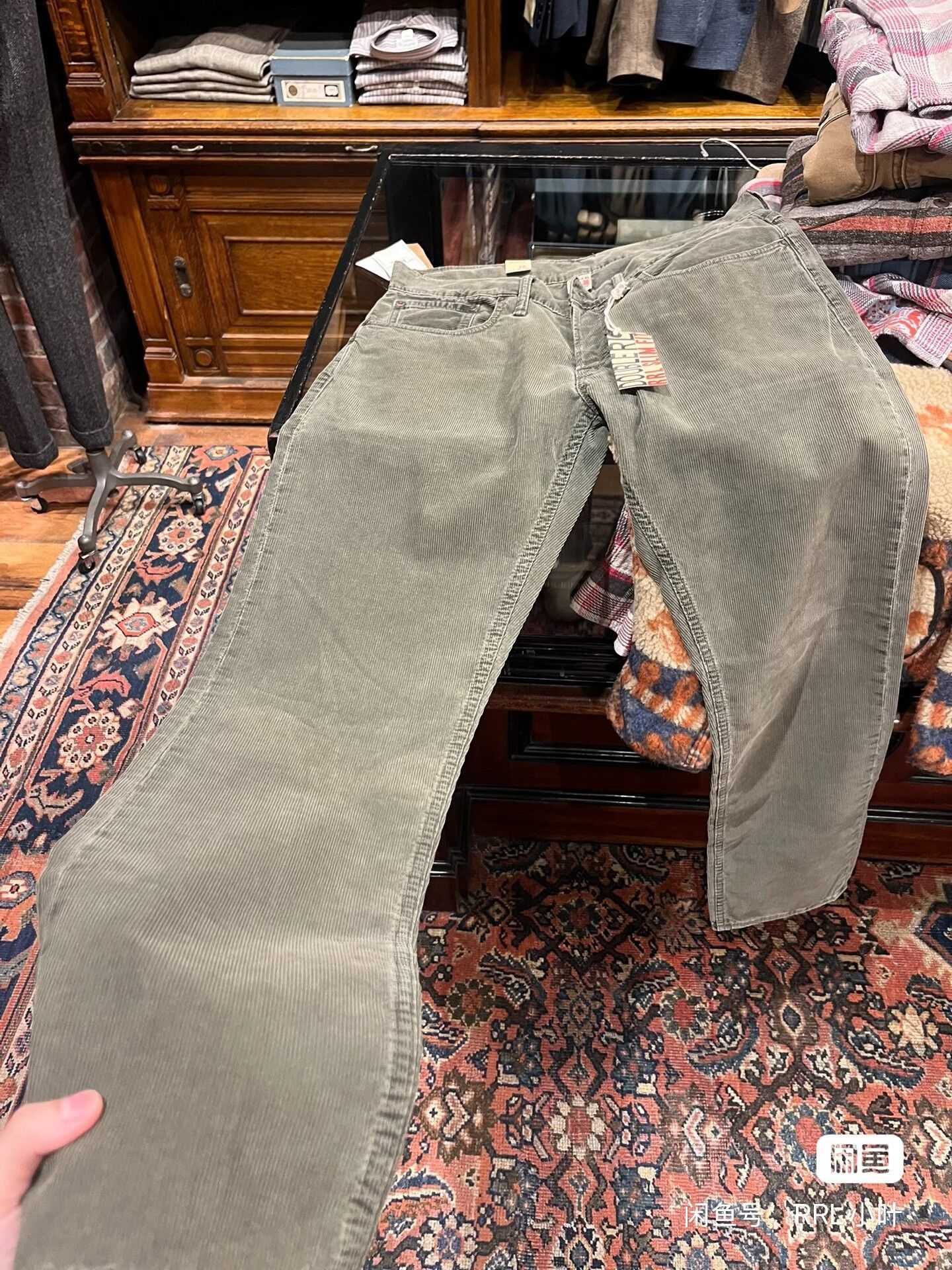 RRL Ralph Lauren RRL Ralph Lauren Green Corduroy Pants 30 Size US 30 / EU 46 - 1 Thumbnail