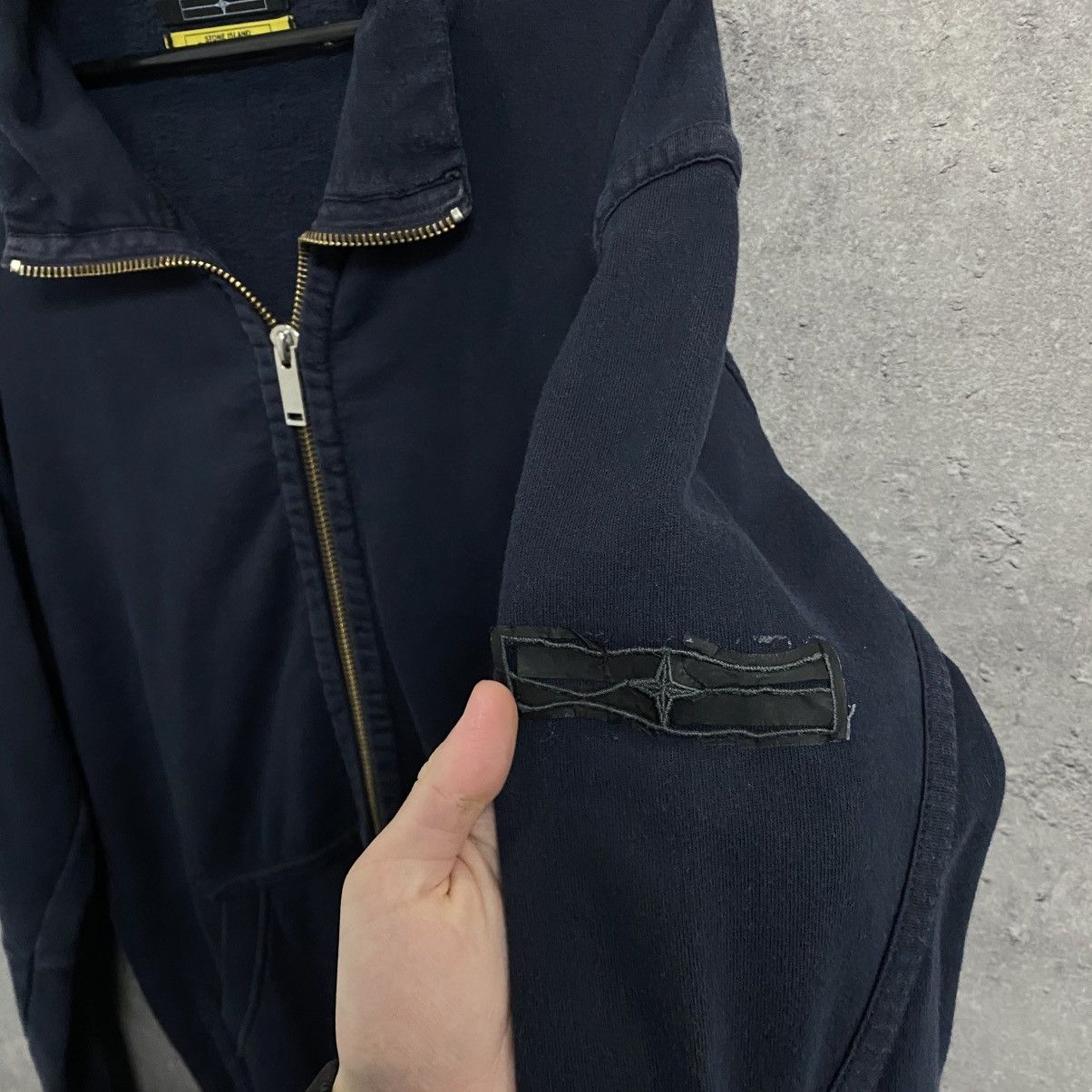 Stone Island Vintage Stone Island Denim Full Zip Hoodie Very Rare Size US XL / EU 56 / 4 - 6 Thumbnail