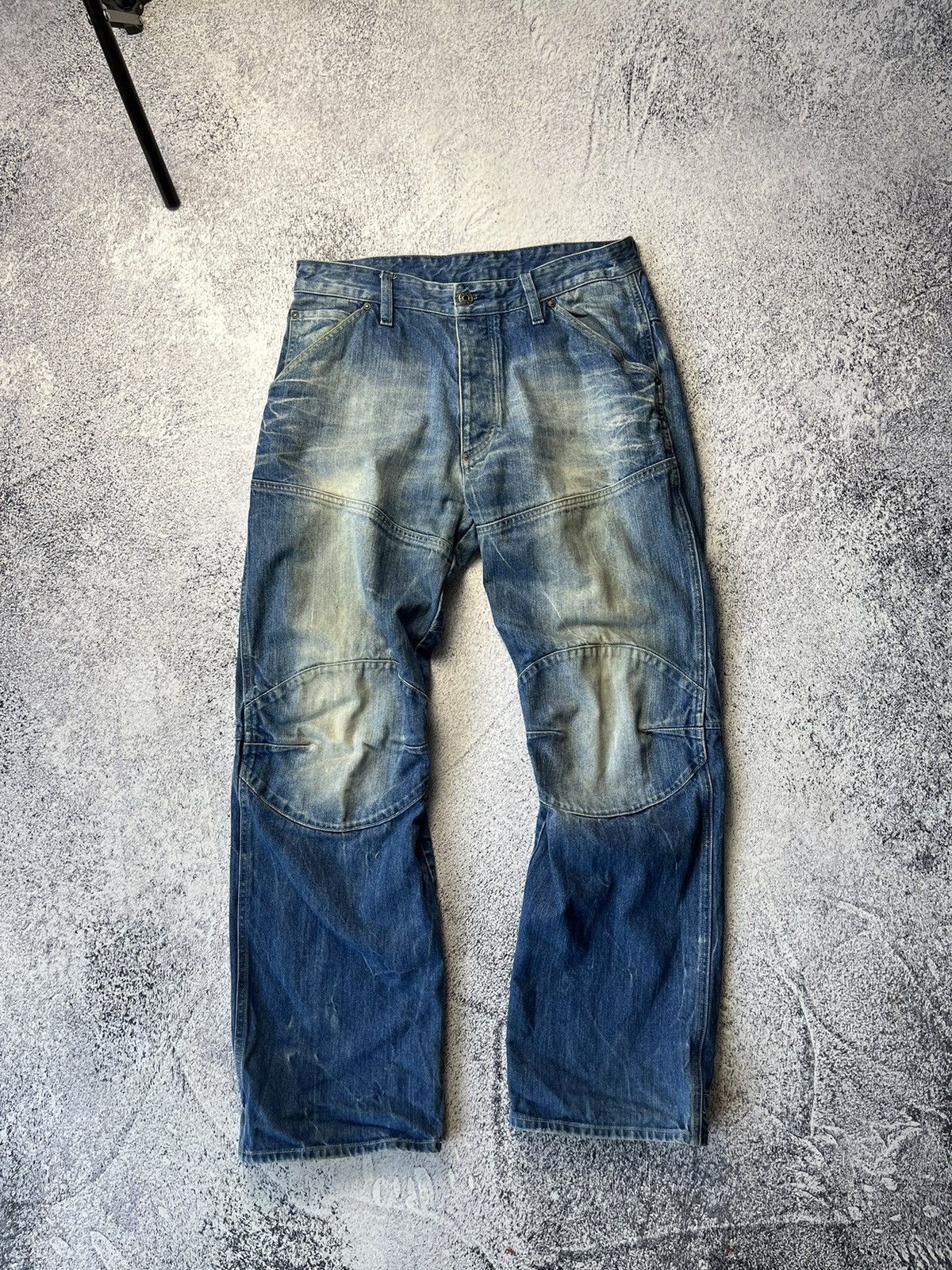 G-Star Vintage G Star Raw Cargo Denim Pants Avant Garde Baggy Size US 34 / EU 50 - 1 Thumbnail