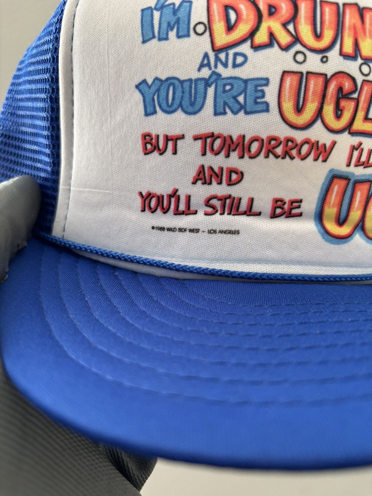Vintage Vintage 1988 Humor Trucker Hat Size ONE SIZE - 2 Thumbnail