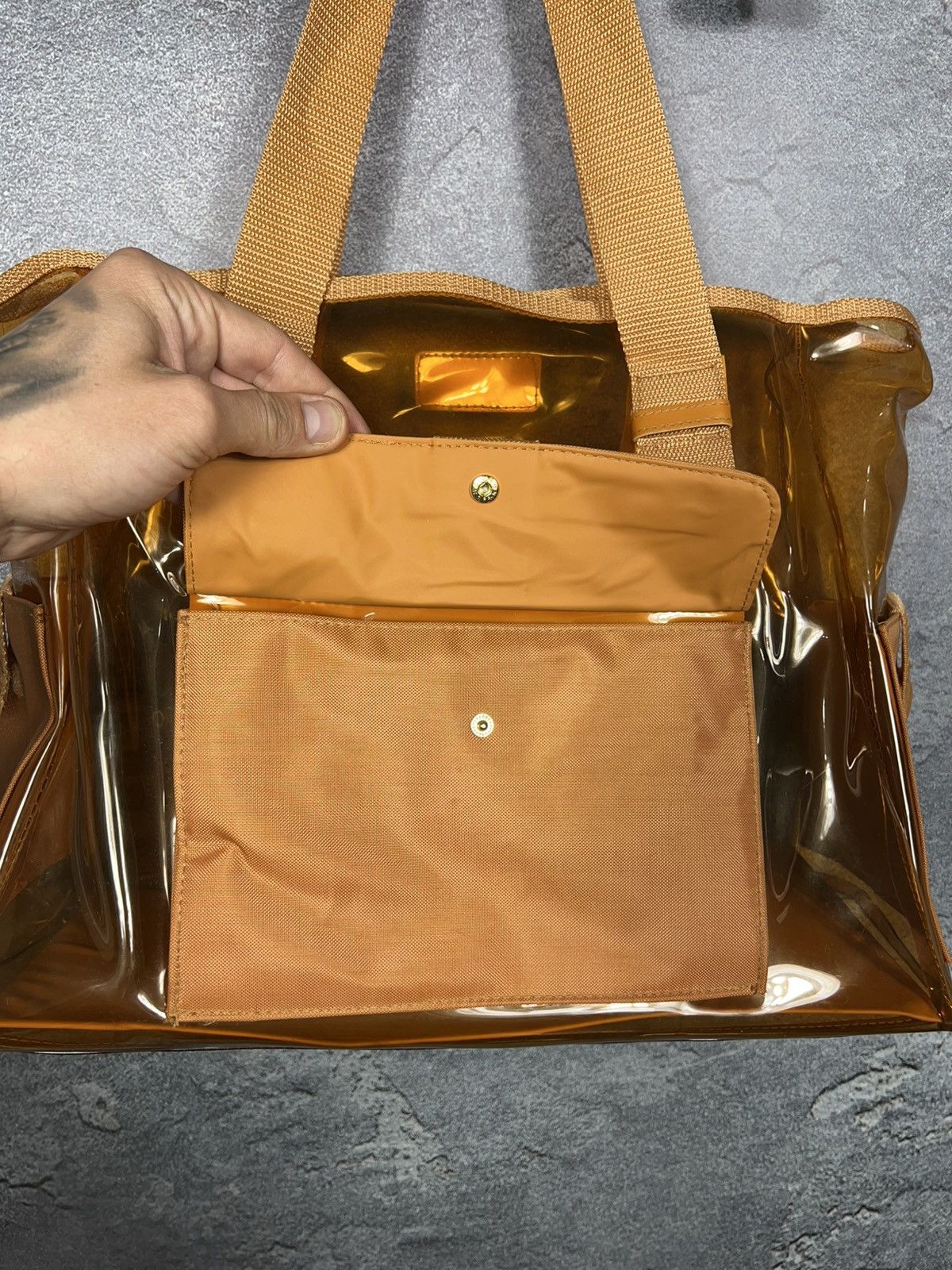 Christian Dior Monsieur Vintage Christian Dior Parfums Transparent Tote Bag Size ONE SIZE - 8 Thumbnail