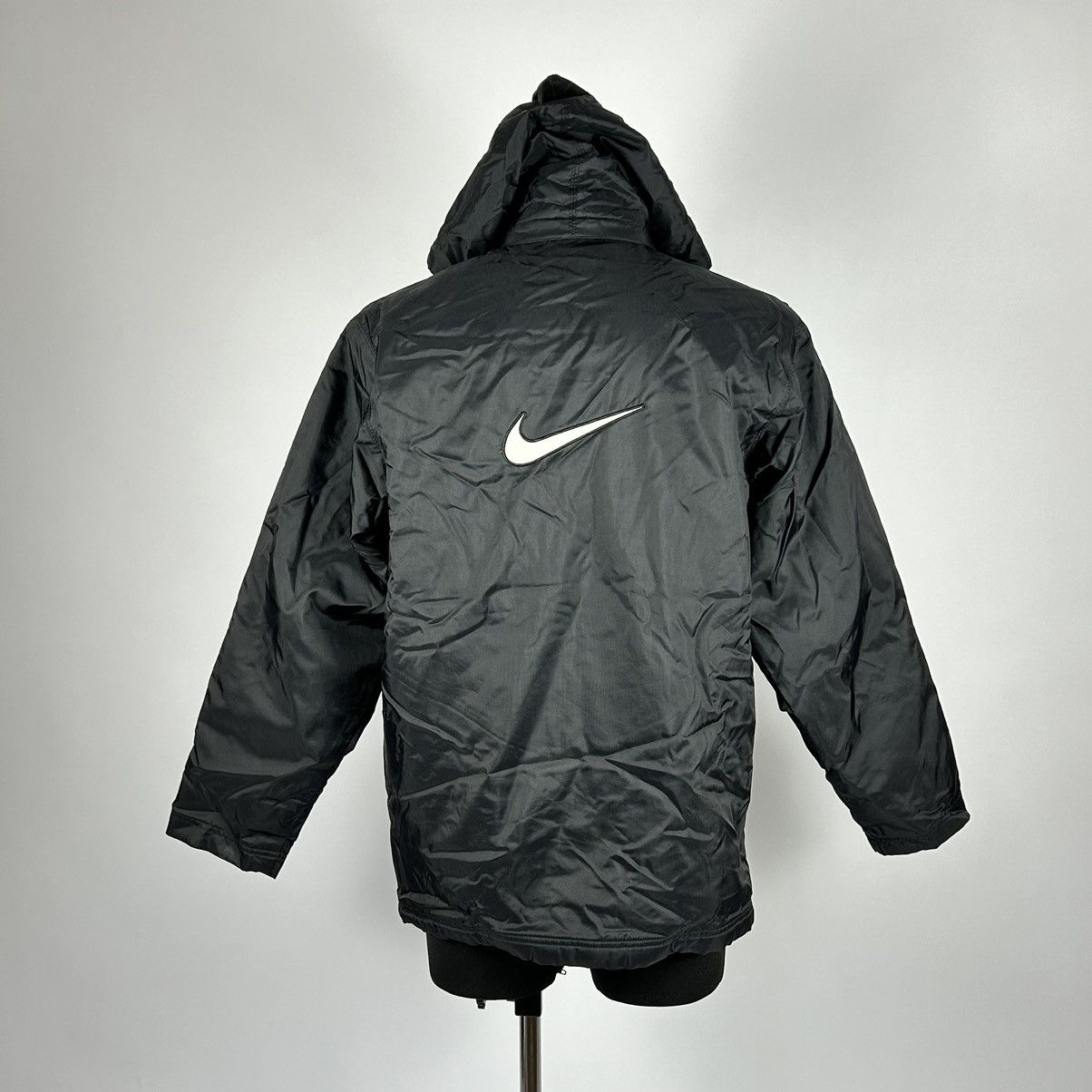 Nike × Vintage Nike insulated Coat big logo spellout swoosh embriordery Size US S / EU 44-46 / 1 - 1 Thumbnail