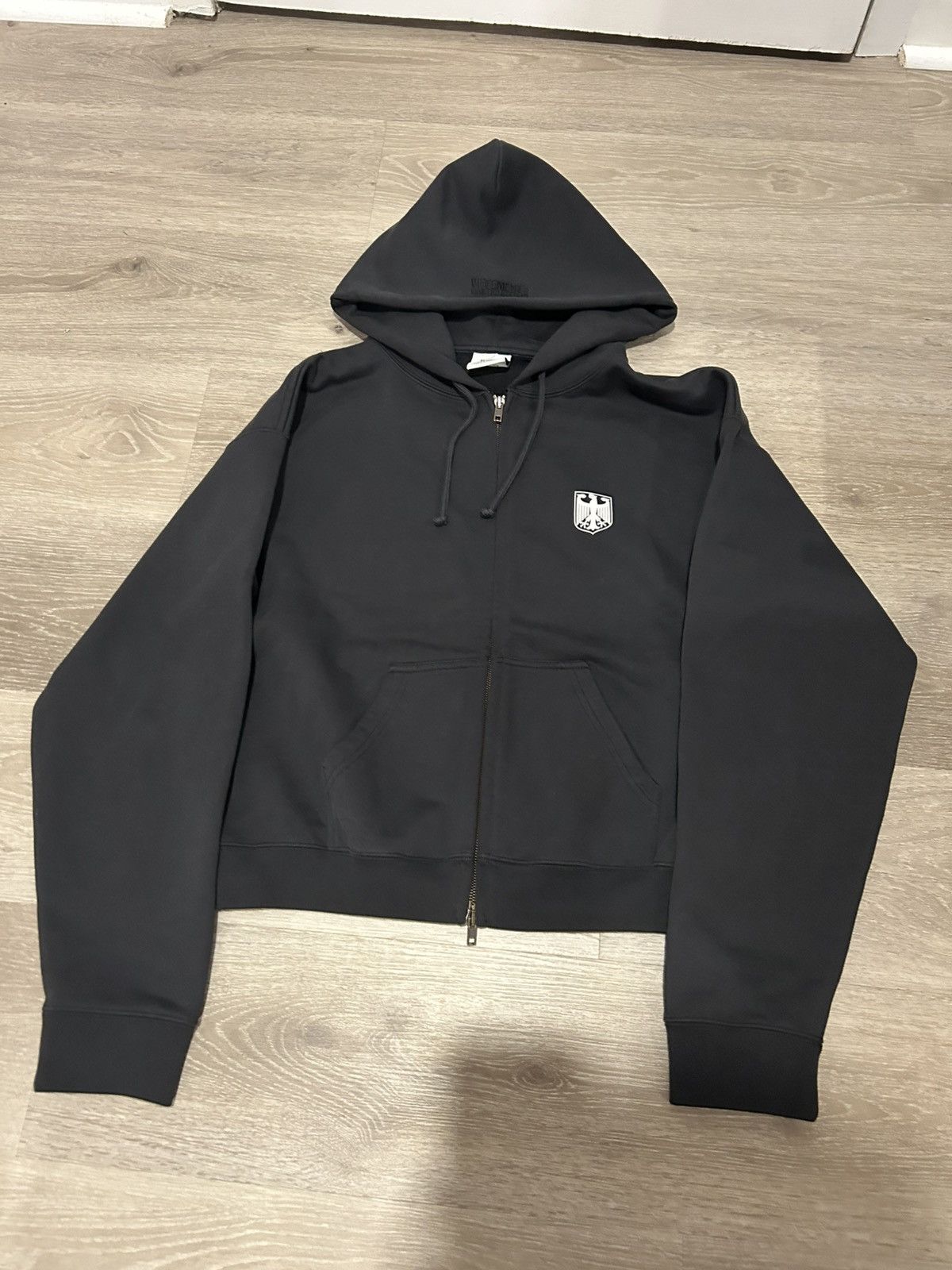 Vetements Vetements Polizei Showpiece Zip-Up Hoodie | Grailed