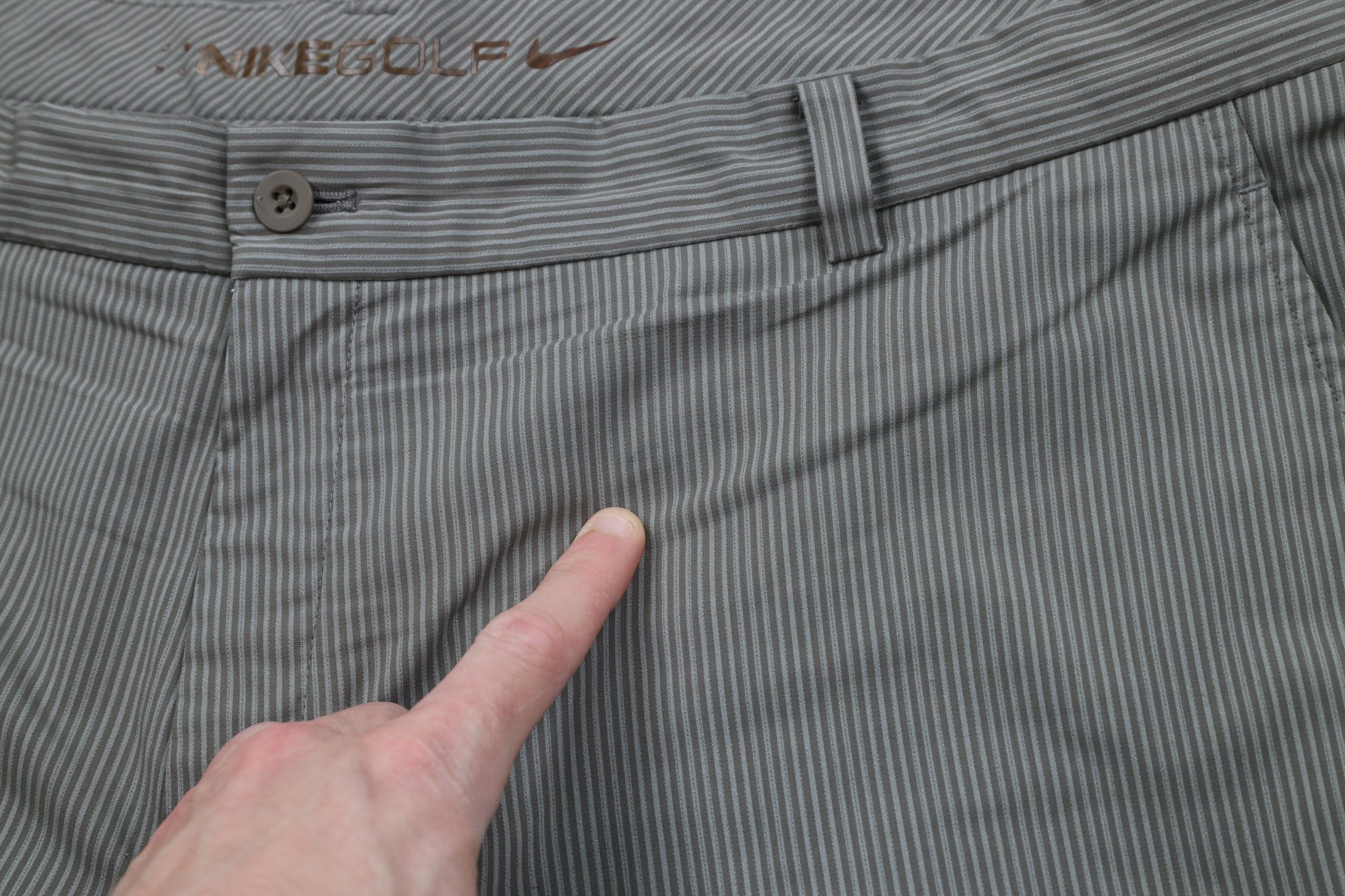 Nike × Vintage Nike Golf Flat Front Tech Golfing Golf Chino Shorts Gray Size US 42 / EU 58 - 5 Thumbnail
