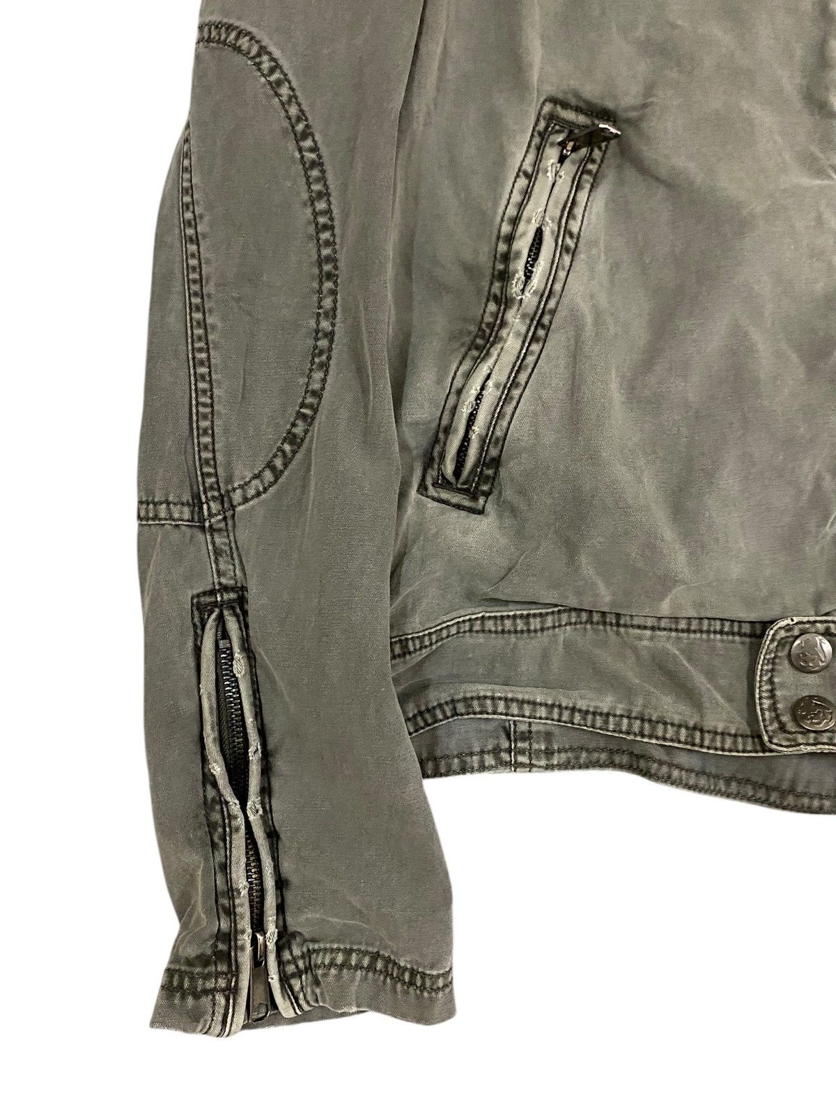 Vintage Vtg Jacket Zip Up Wash Grey Size US S / EU 44-46 / 1 - 6 Thumbnail