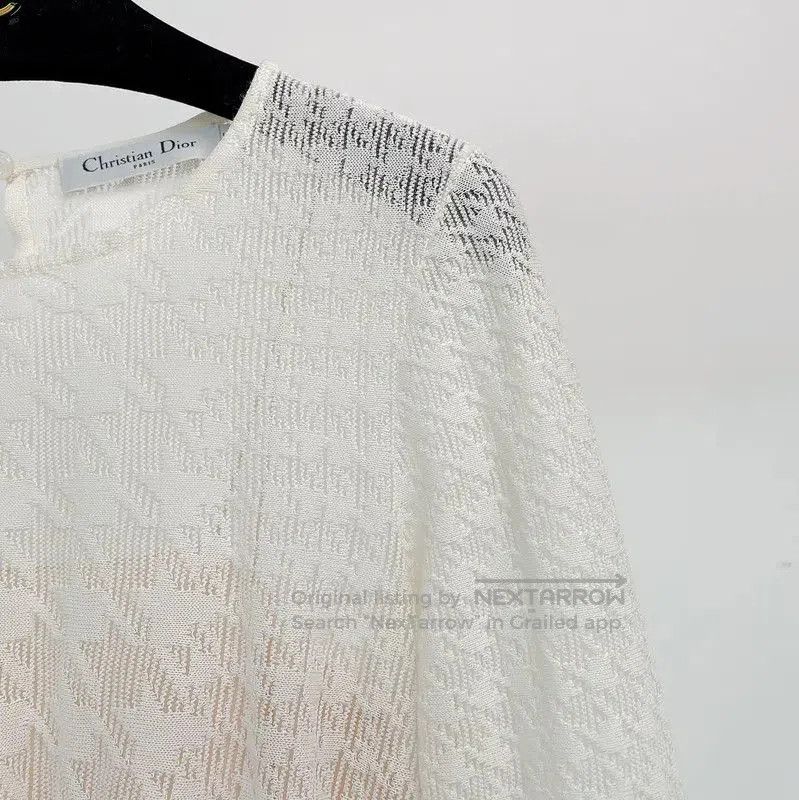 Dior Dior White Long Sleeve Top for Women . Size S / US 4 / IT 40 - 3 Thumbnail