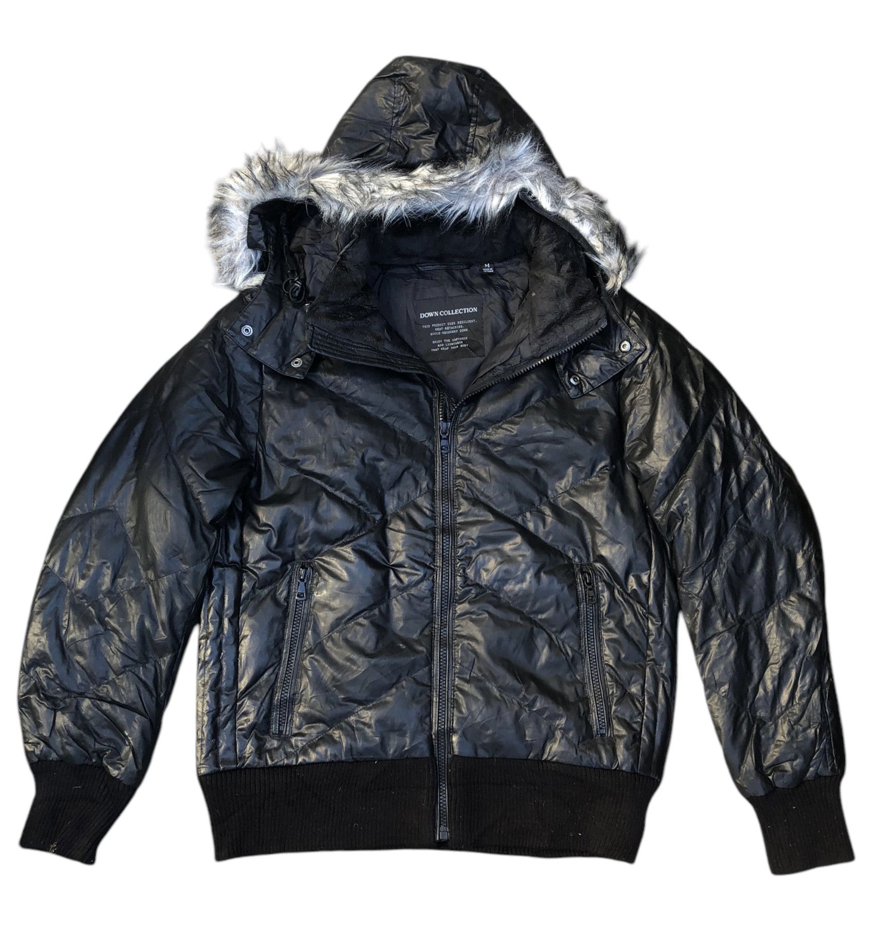 Japanese Brand × Uniqlo UNIQLO Waxed Quilted Puffer Down Zipper Jacket Japan Size US M / EU 48-50 / 2 - 3 Thumbnail
