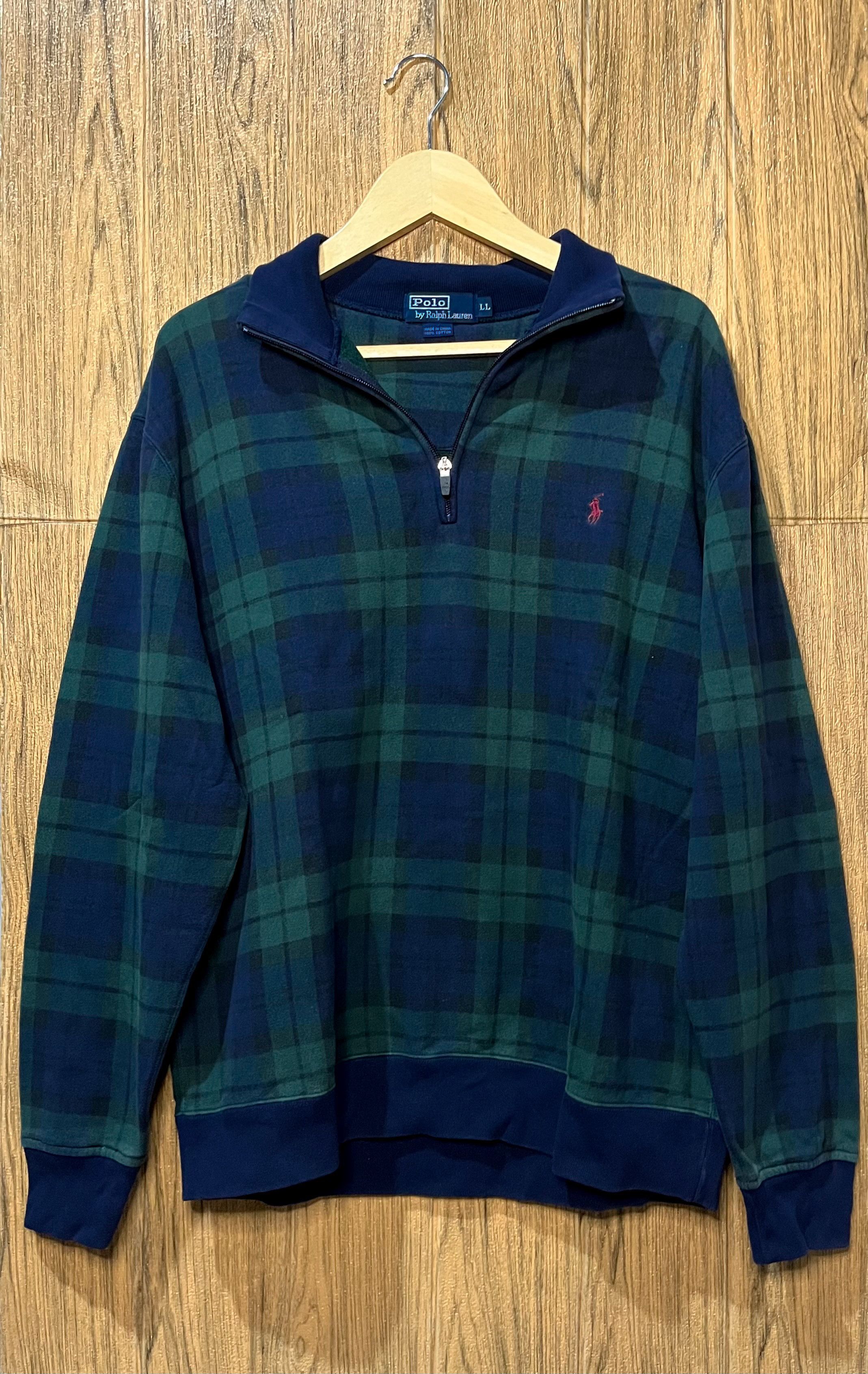 Polo Ralph Lauren × Vintage Polo Ralph Lauren Half-Zip / Polo Ralph Lauren Zip Up Jacket Size US XL / EU 56 / 4 - 1 Thumbnail