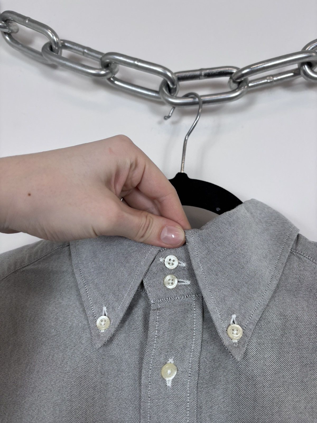 Etro Etro Men’s Textured Grey Long Sleeve Shirt Button Down Size US L / EU 52-54 / 3 - 6 Thumbnail