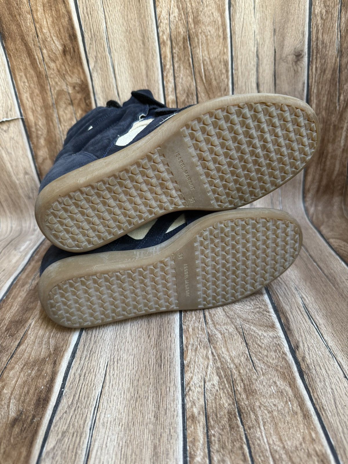 Isabel Marant × Isabel Marant Etoile × Vintage Suede bekett wedge sneakers Size US 6 / IT 36 - 13 Thumbnail
