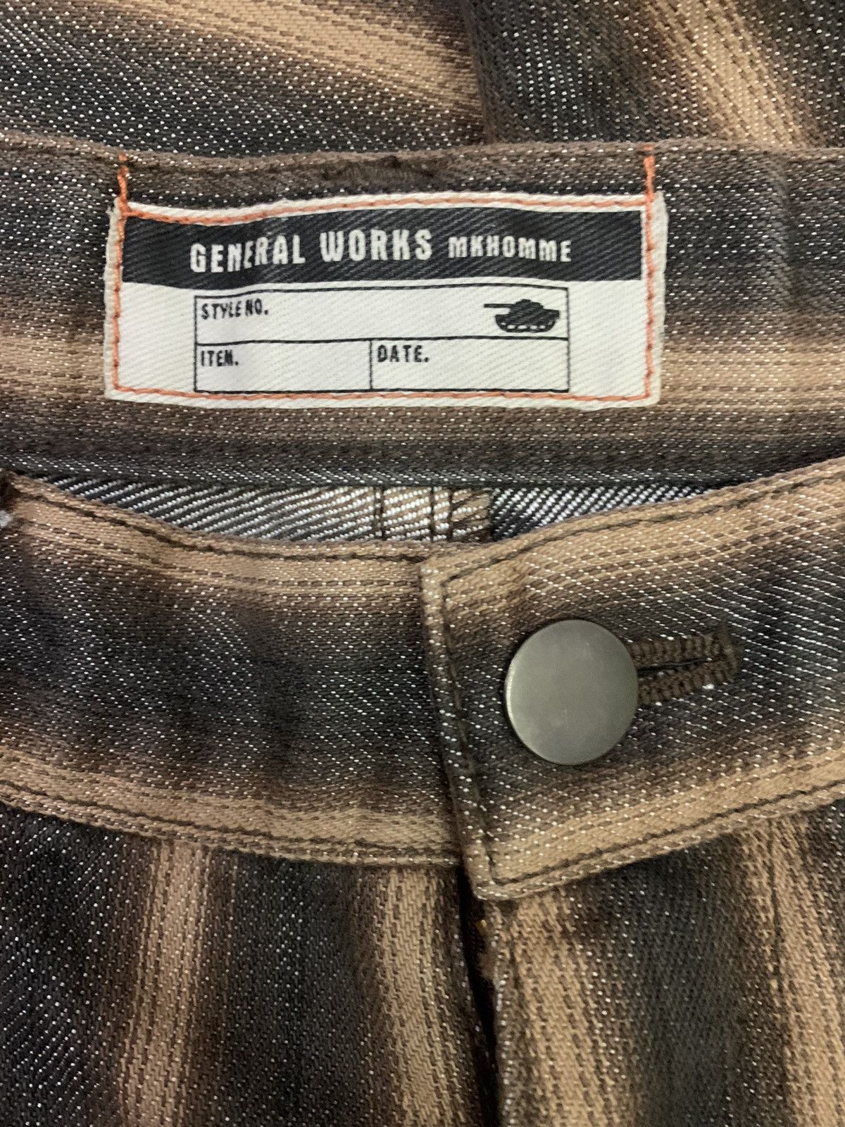 Michel Klein 💥Vintage Flare Japanese General Works MkHomme Stripe Pant Size US 30 / EU 46 - 6 Thumbnail