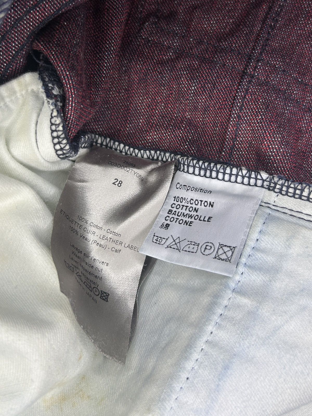 Dior KVA Red Core Raw Denim Size US 28 / EU 44 - 11 Thumbnail