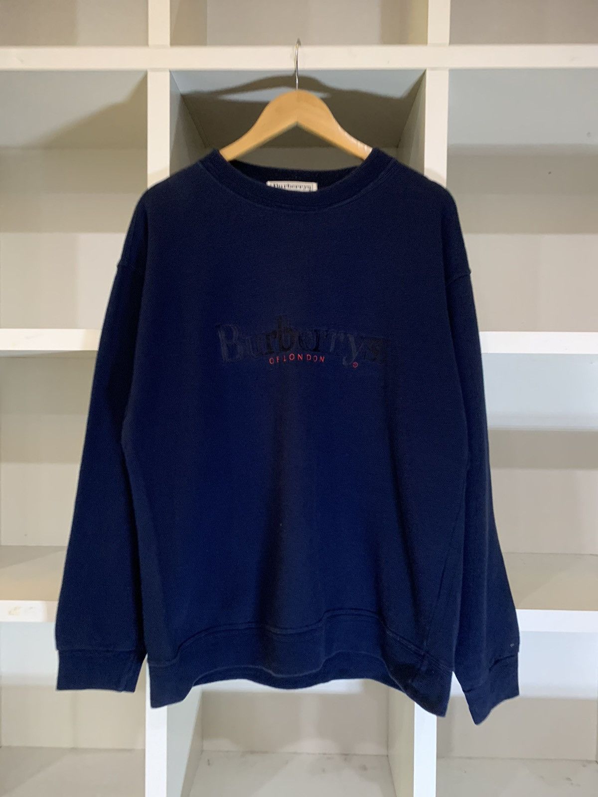 Burberry VINTAGE BURBERRYS EMBROIDERY LOGO SWEATER Size US L / EU 52-54 / 3 - 1 Thumbnail