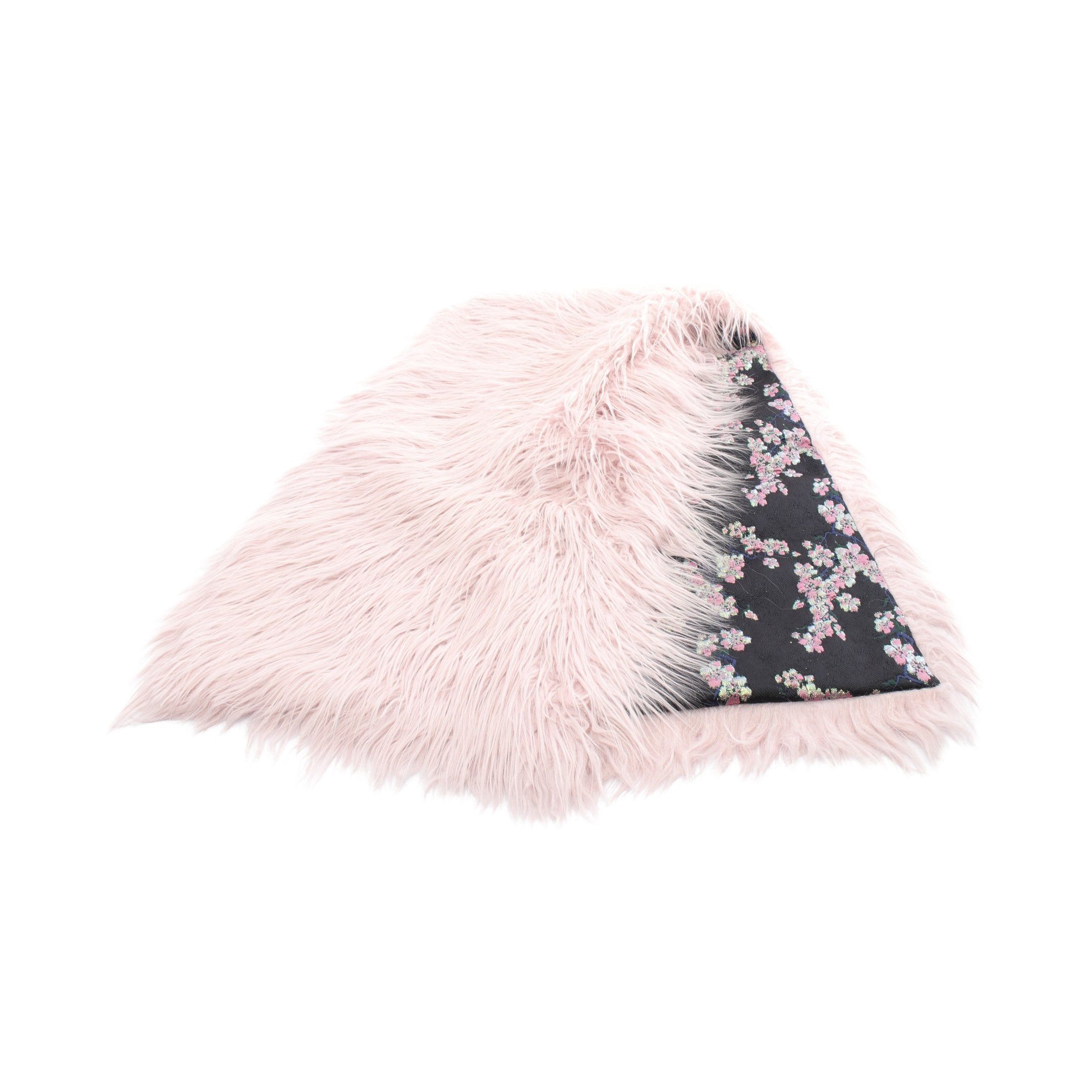 Dries Van Noten Dries Van Noten Scarf Fake Fur Black Pink Size ONE SIZE - 1 Thumbnail