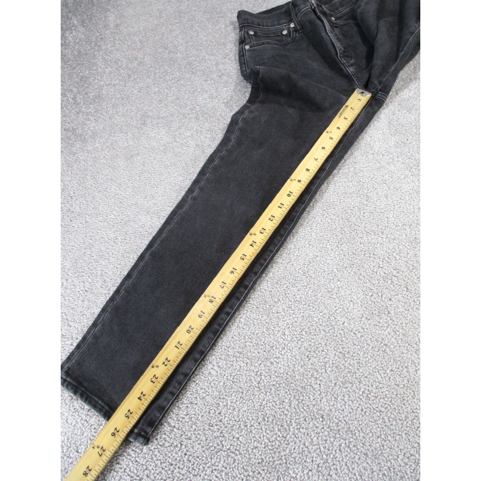 Madewell Madewell Jeans Womens 23 Gray Denim Straight Size 40" / US 18 - 4 Thumbnail