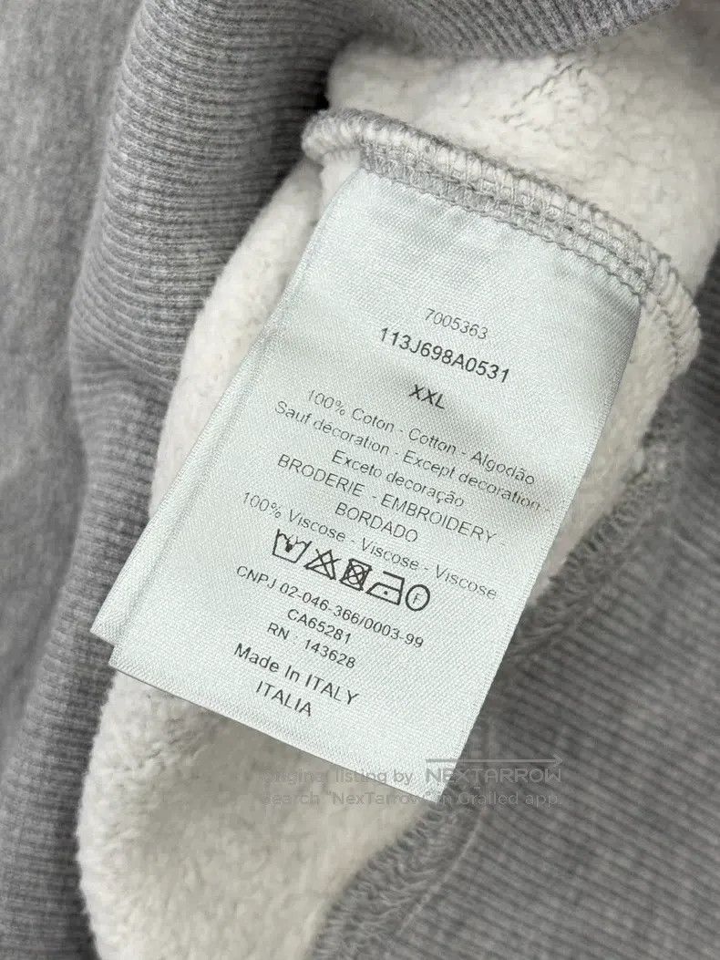 Dior Dior CD embroidered slogan hoodie Size US M / EU 48-50 / 2 - 8 Thumbnail