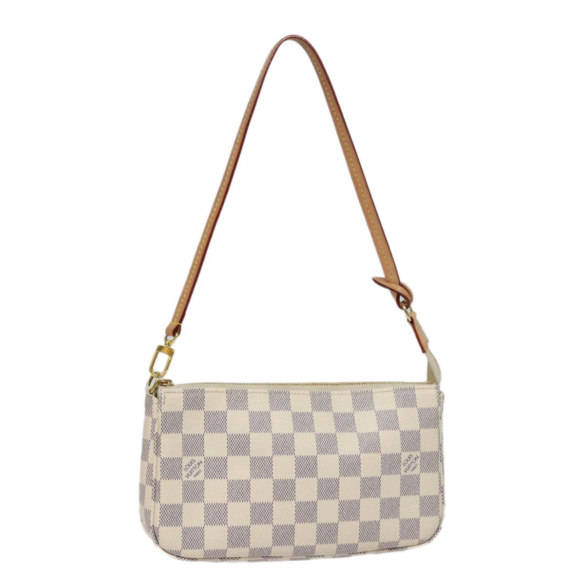 Louis Vuitton Pochette Accessoires White Canvas Clutch Bag (Pre-Owned) Size ONE SIZE - 1 Thumbnail