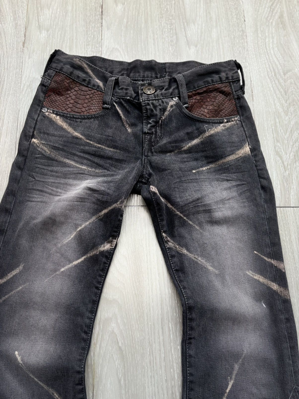 Japanese Brand LEVIS lace-up flare jeans Size US 27 - 2 Thumbnail