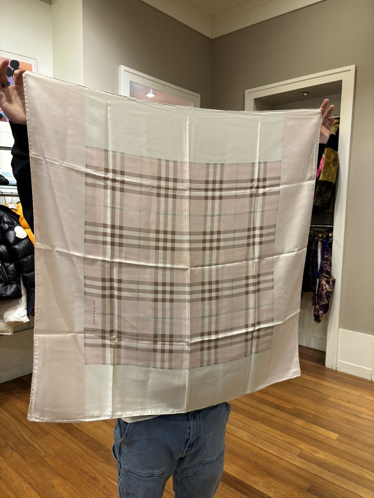 Burberry Burberry Silk Scarf Size ONE SIZE - 1 Thumbnail