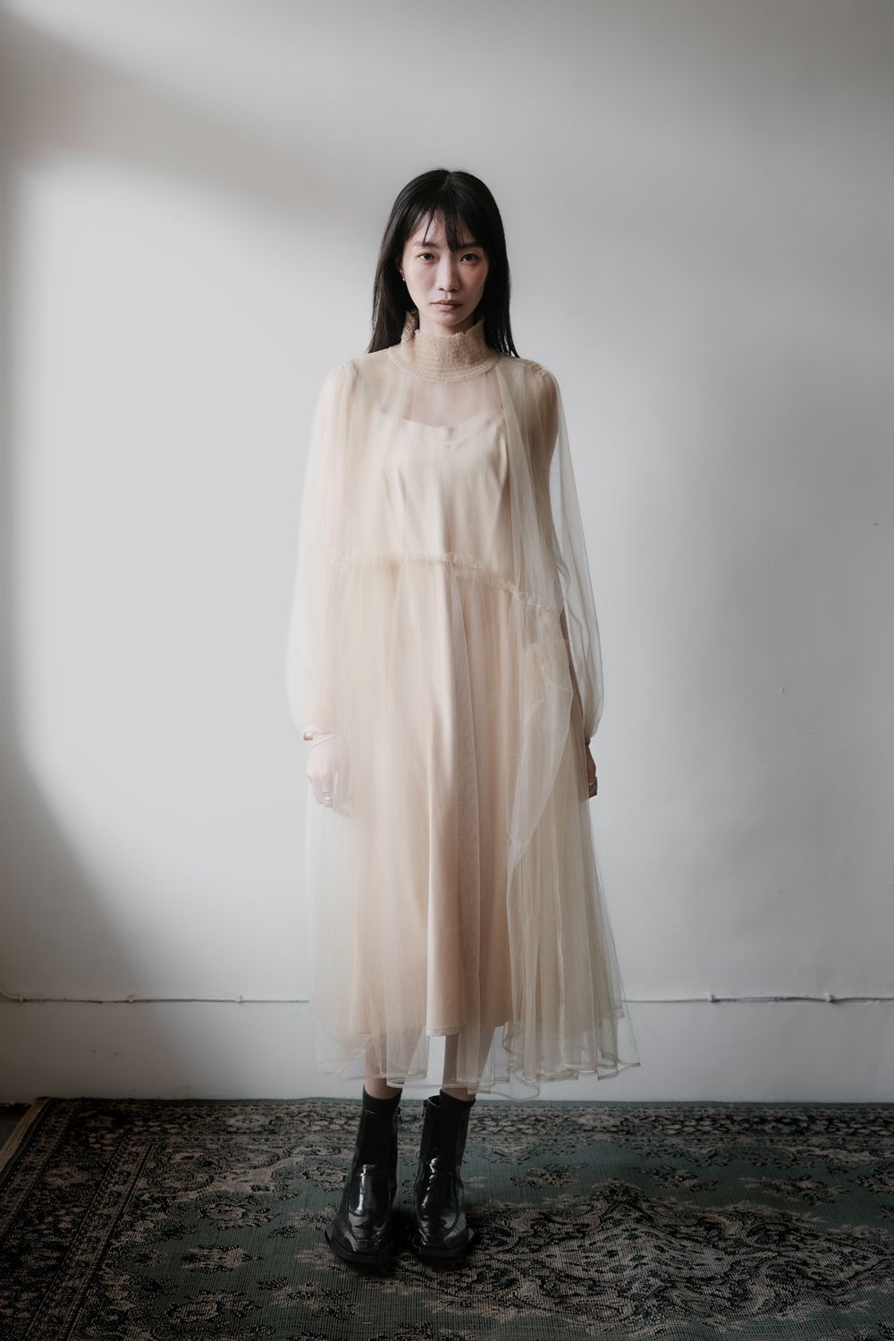 Japanese Brand Chika Kisada Tulle One Piece Dress Size ONE SIZE - 6 Thumbnail