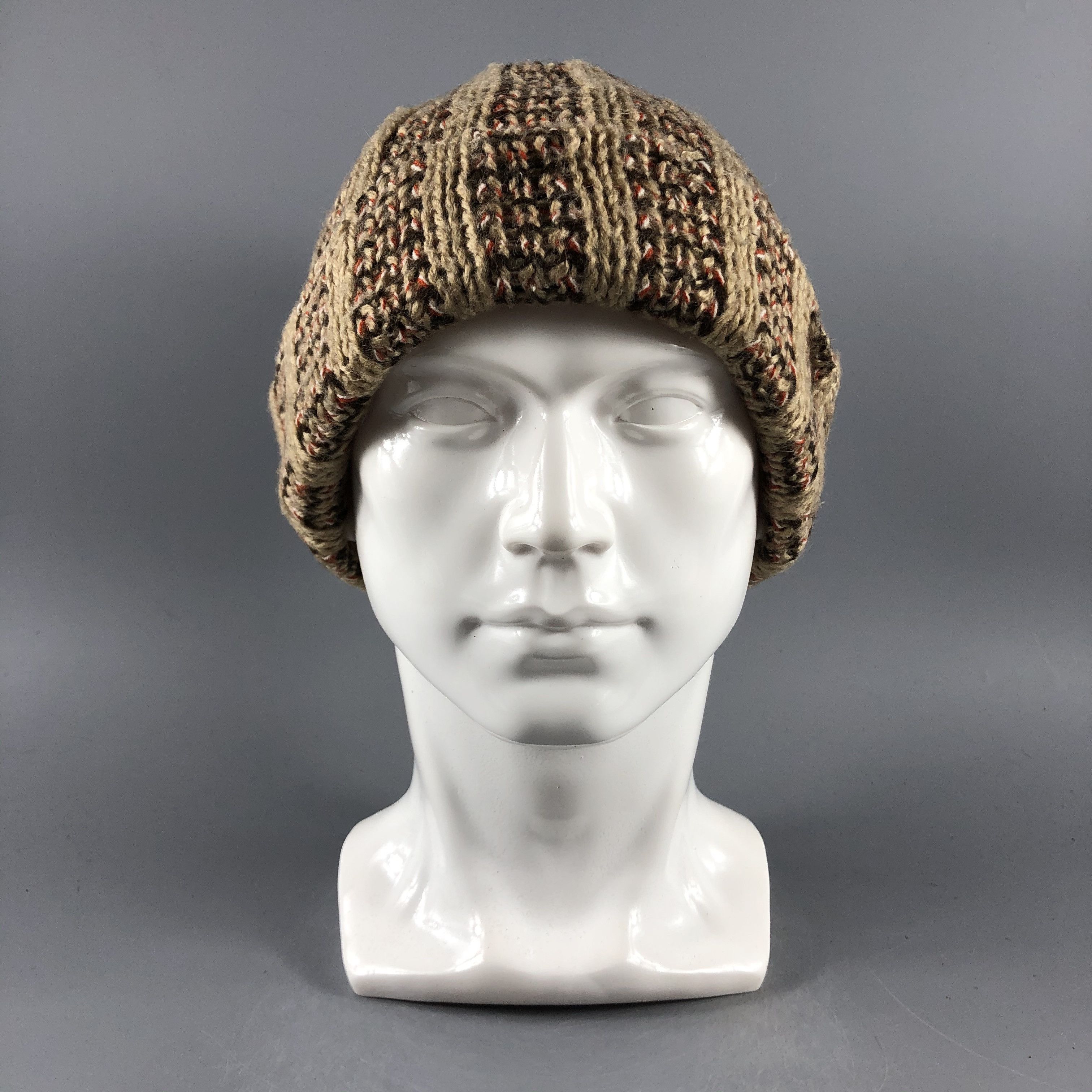 Japanese Brand × Vintage Unknown Ribbed Knit Beanie Snow Hat Snow Cap -D465 Size ONE SIZE - 5 Thumbnail