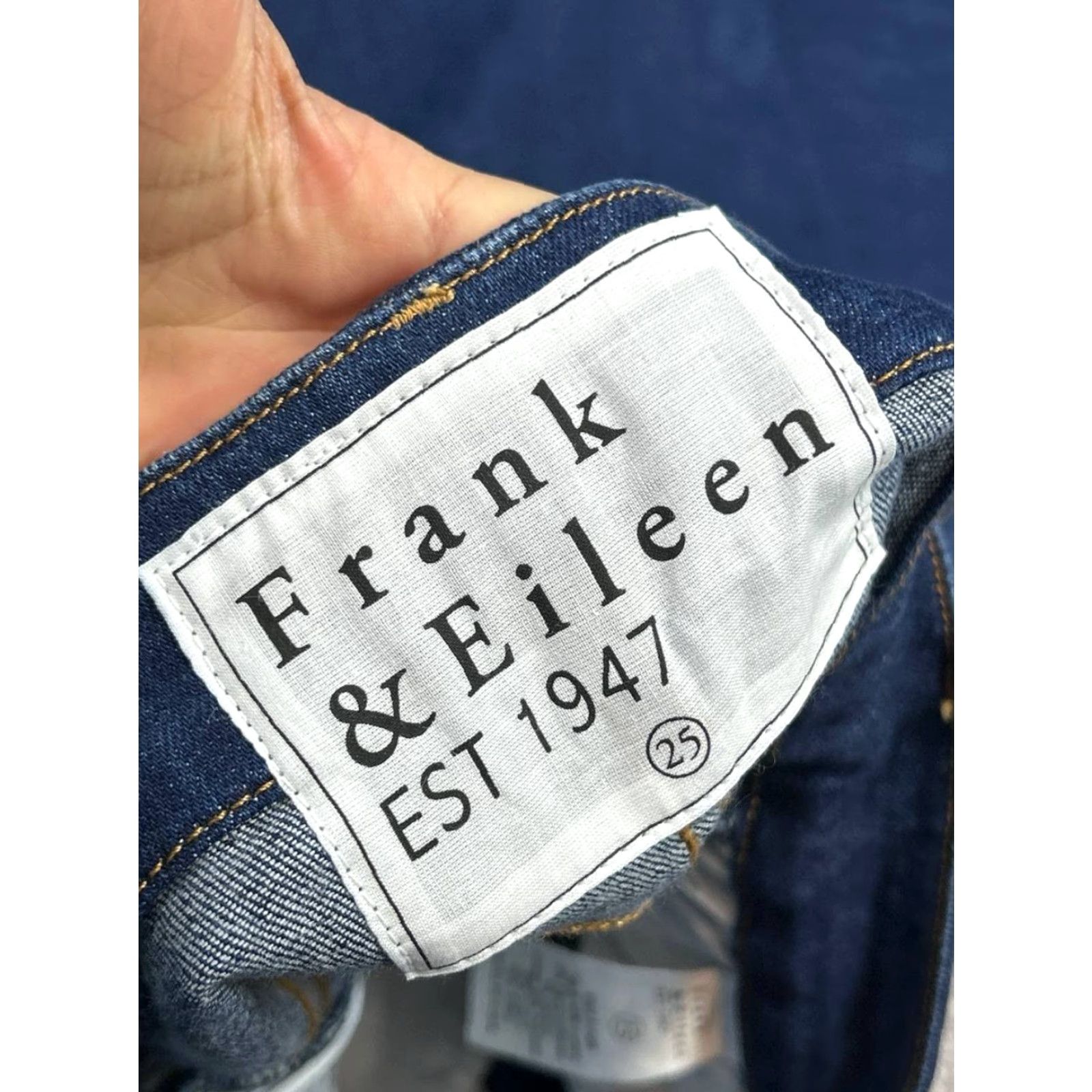 Kilian Frank And Eileen Killian Jeans Womens 25 Blue Denim Mid Rise Bootcut 26x27 Jeans Size 42" / US 20 - 7 Thumbnail