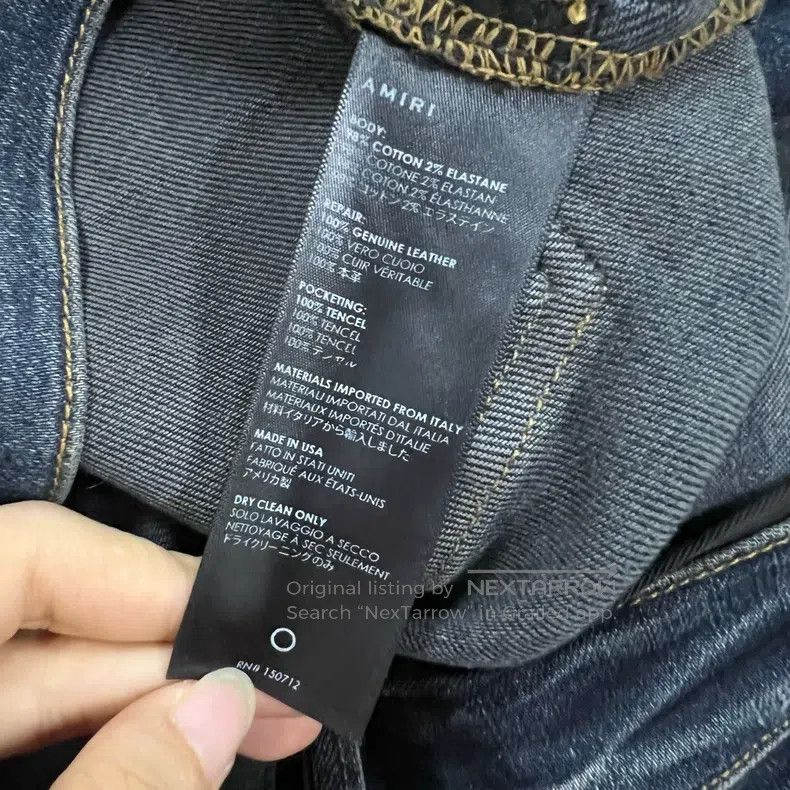 Amiri Amiri Size 33 Retro Blue Destroyed Jeans Size US 33 - 5 Thumbnail