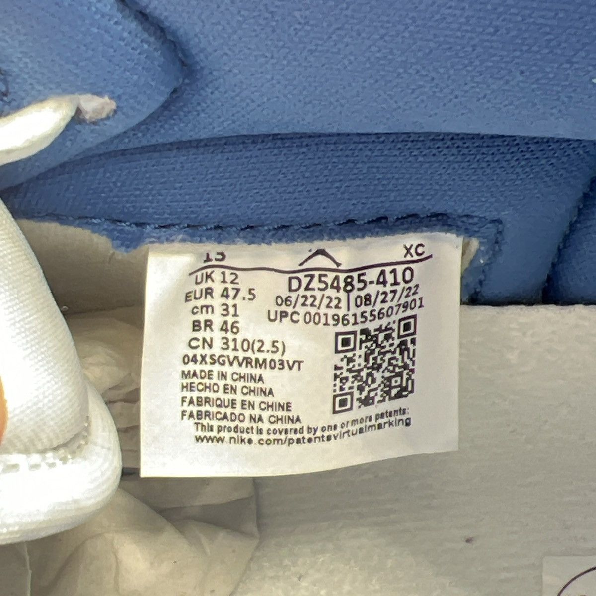 Nike Air Jordan 1 High true blue Size US 13 / EU 46 - 8 Thumbnail