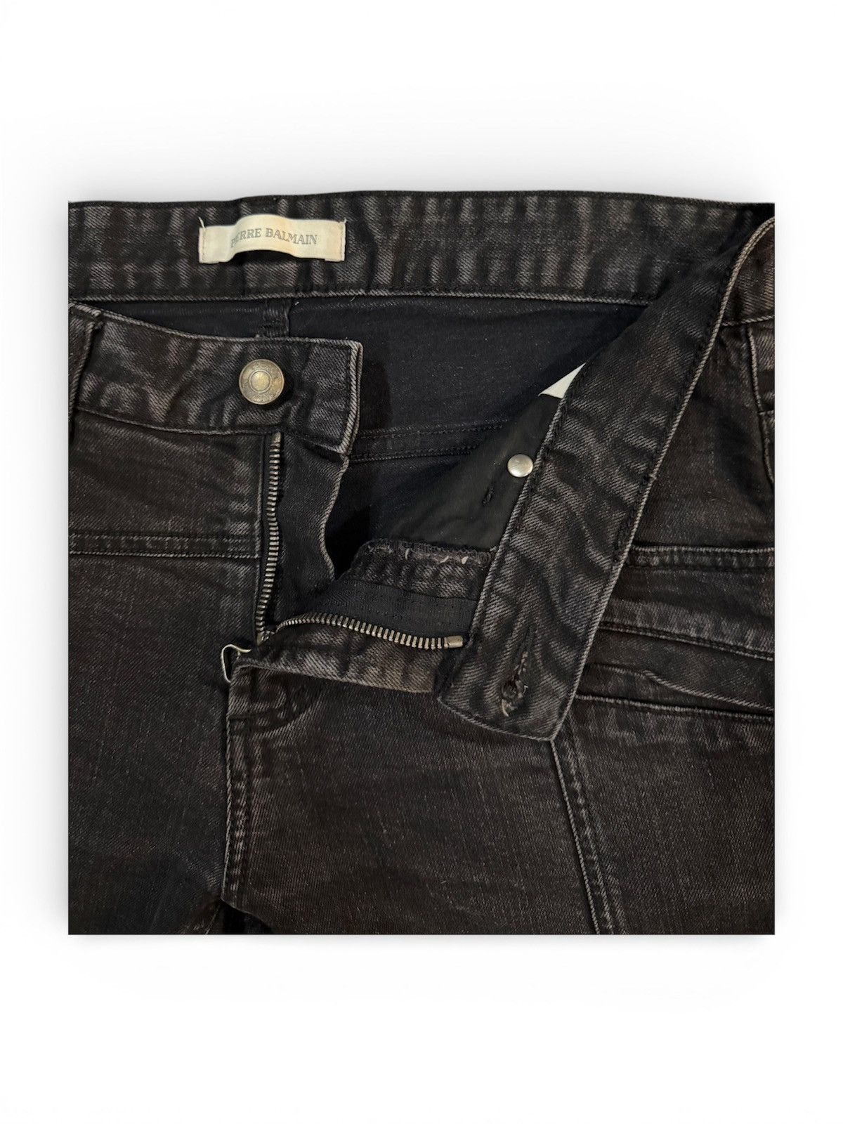 Balmain Balmain Slim-Fit Biker Jeans Size US 30 / EU 46 - 5 Thumbnail