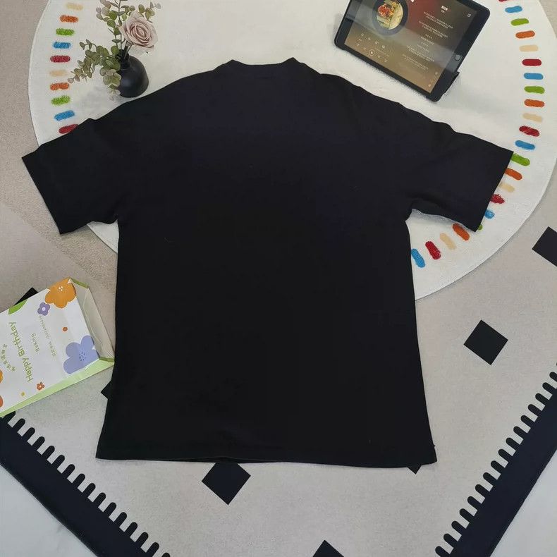 Balenciaga Balenciaga Black Watch Dial Printed Logo Round Neck Short Size US XS / EU 42 / 0 - 2 Thumbnail