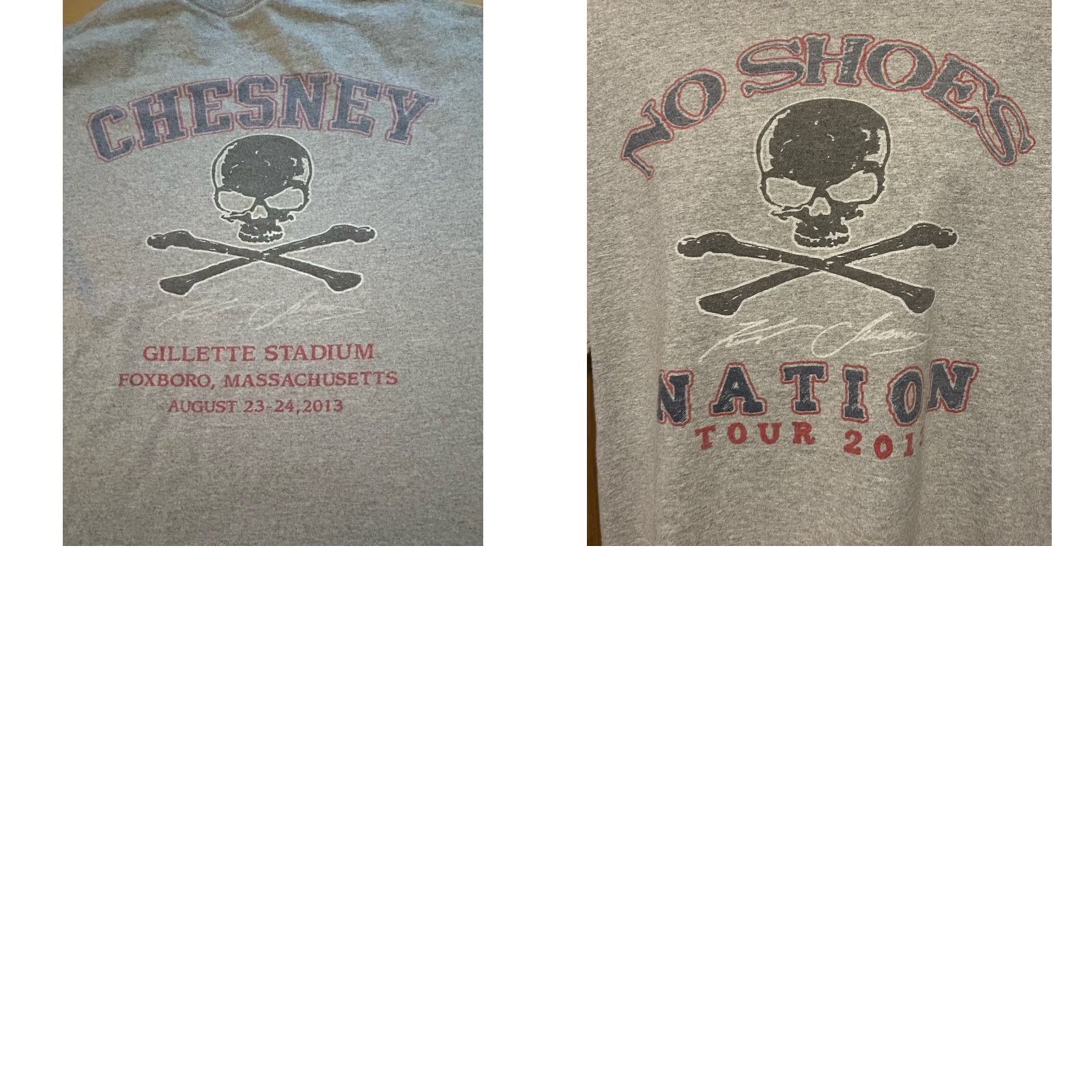 Gildan Kenny Chesney No Shoes Nation Tour 2013 Shirt Men XL Heather Gray Short Sleeves Size US XL / EU 56 / 4 - 11 Thumbnail
