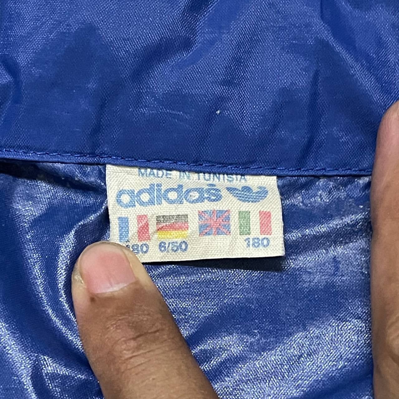 Adidas Vintage 80's Adidas 3 Striped Zipper Jacket Size US L / EU 52-54 / 3 - 8 Thumbnail