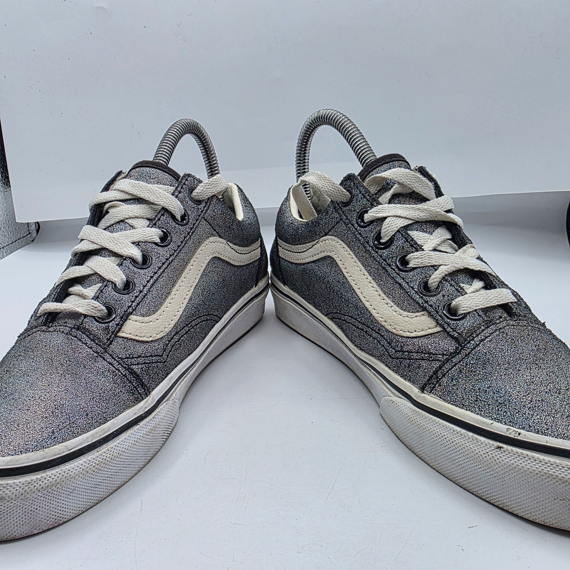 Vans Vans Old Skool Prism Womens Size 6.5 Silver Glitter Casual S Size US 6.5 / IT 36.5 - 3 Thumbnail