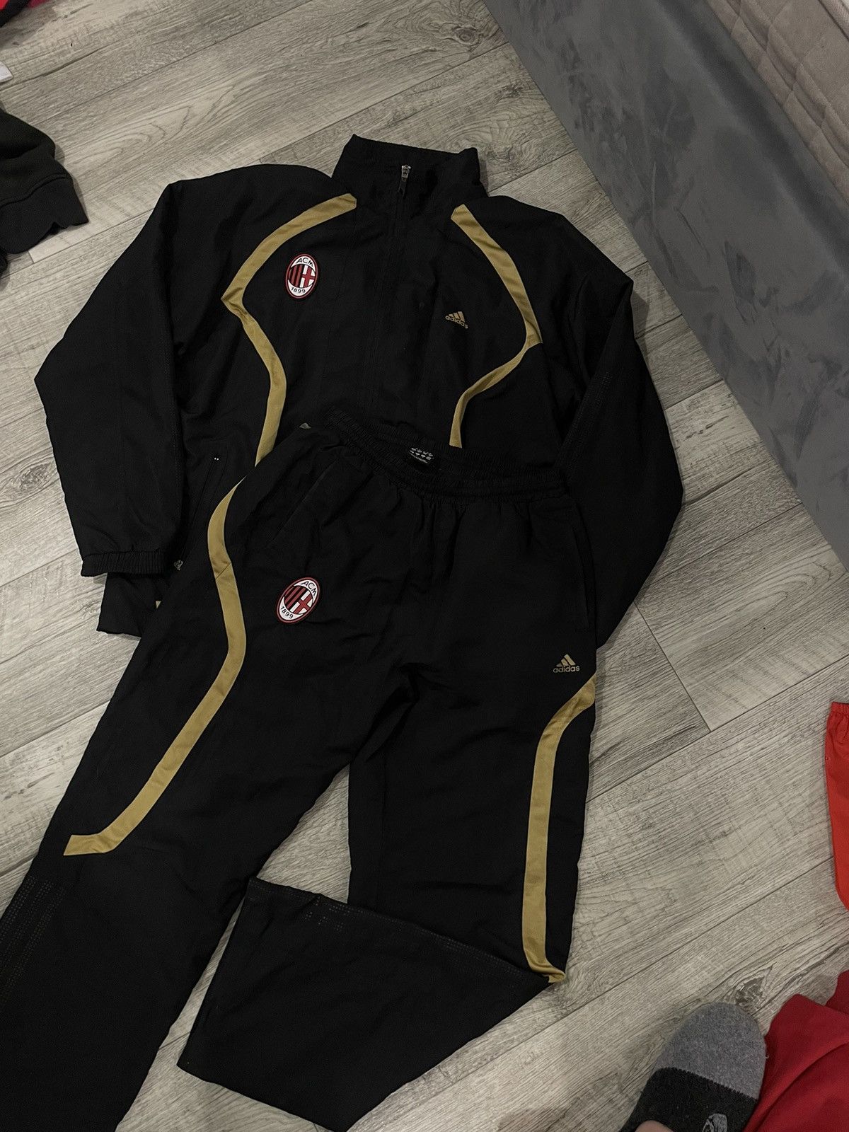 Adidas × Vintage Rare MILAN acm Adidas Y2K Nylon Track Suit pants nylon Size US M / EU 48-50 / 2 - 1 Thumbnail