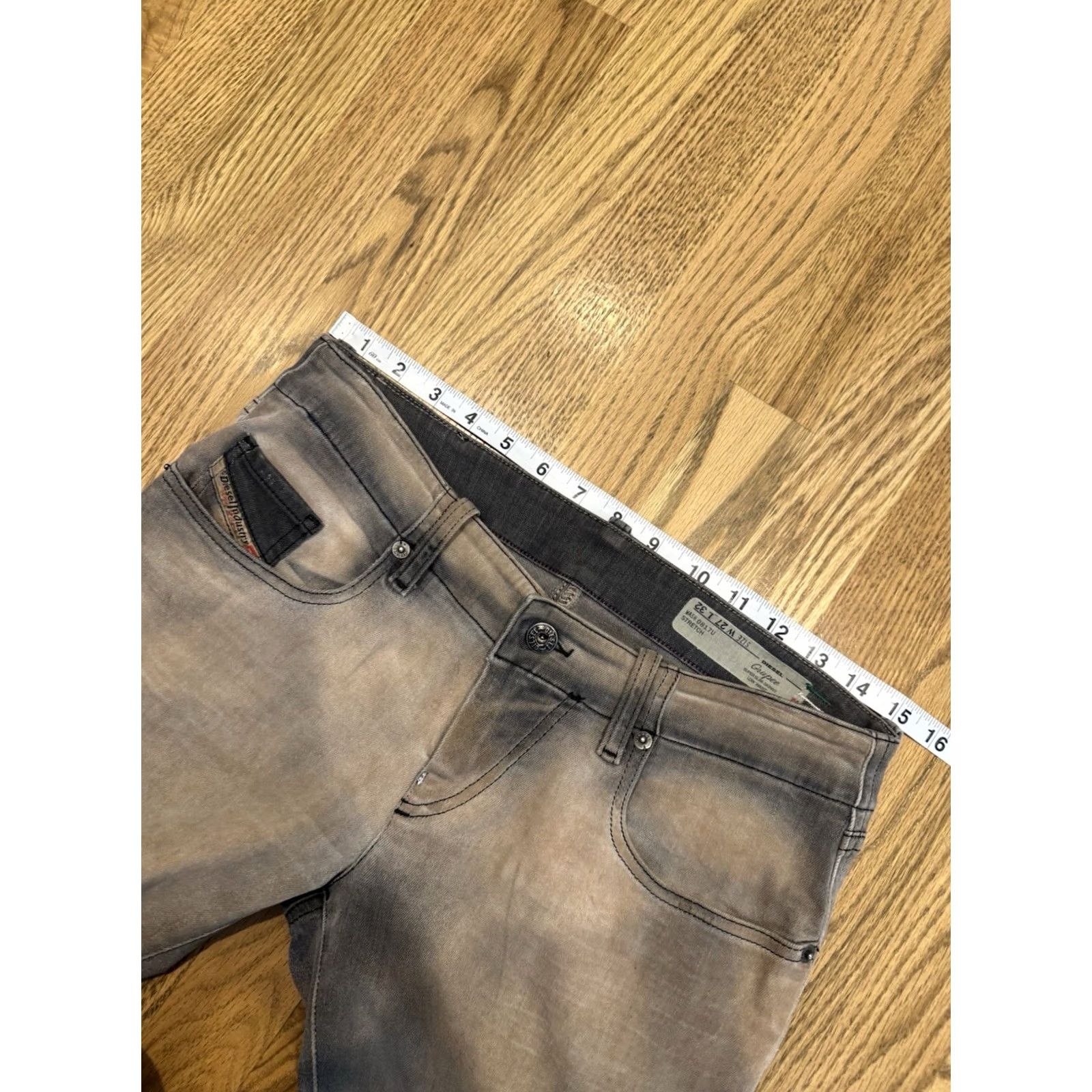 Diesel DIESEL Grupee Jeans Womens 27x32 Denim Super Slim Skinny Fit Low Waist Pants Size 27" / US 4 / IT 40 - 7 Thumbnail