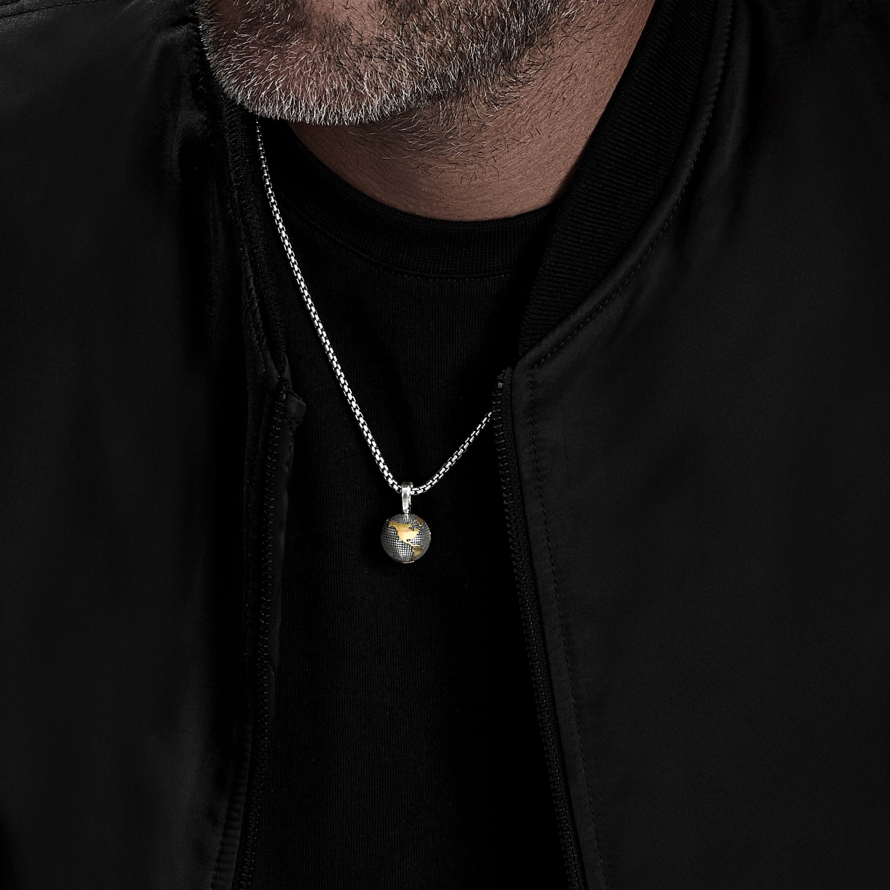 David Yurman o1w1db10526 D25723M /Size 7 /Earth Amulet in Silver/Golden Size ONE SIZE - 4 Thumbnail