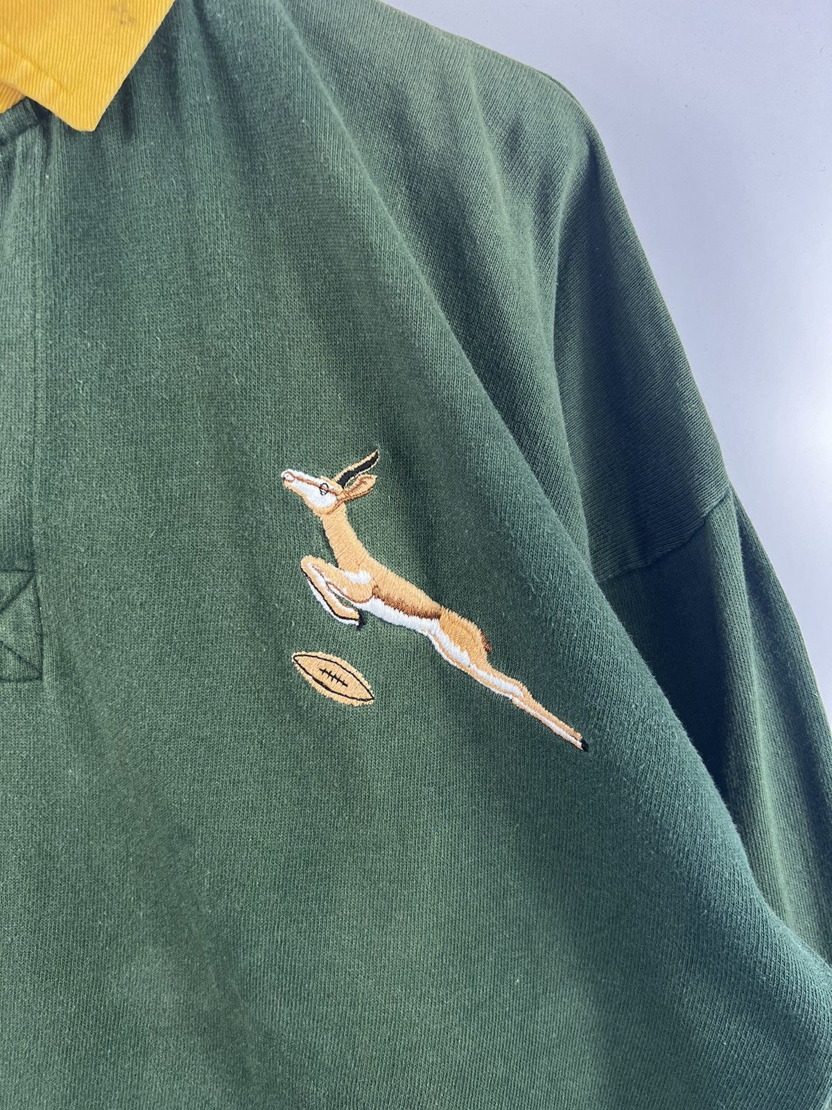 Vintage 🔥 Vtg Bukta S.Africa Springbok Rugby Club Baggy Polo Shirt Size US M / EU 48-50 / 2 - 6 Thumbnail