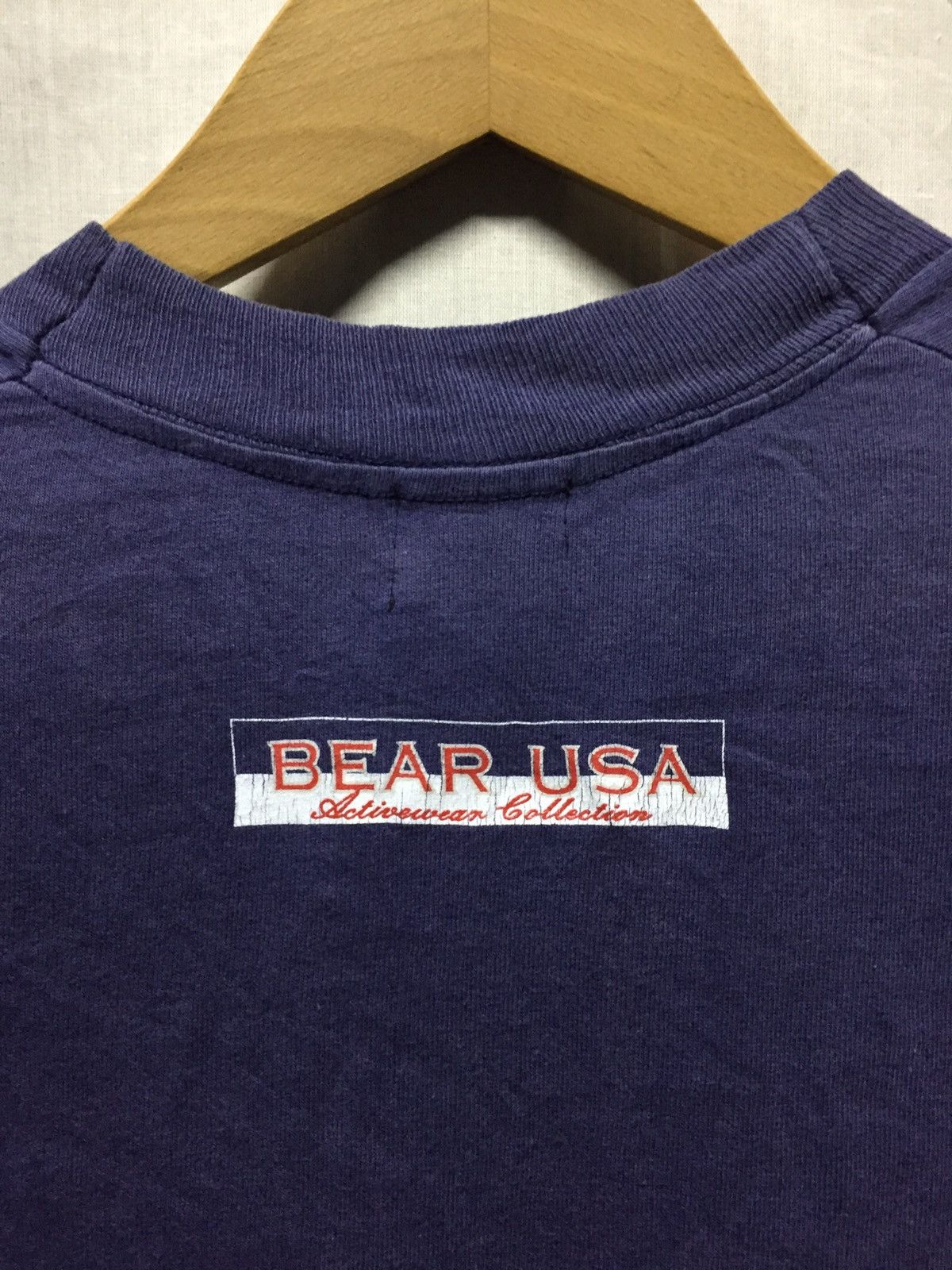Vintage Vintage 90s Bear USA Single Stitch Sunfaded Tee Size US M / EU 48-50 / 2 - 4 Thumbnail