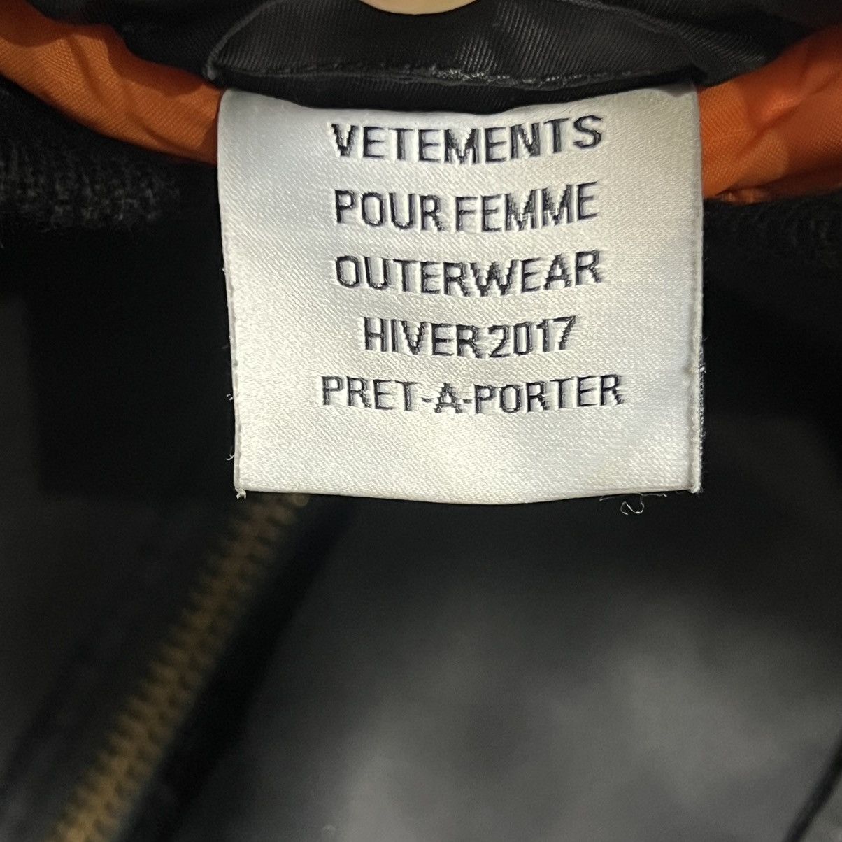 Vetements Vetements Total Fucking Darkness Bomber Jacket Size US S / EU 44-46 / 1 - 6 Thumbnail