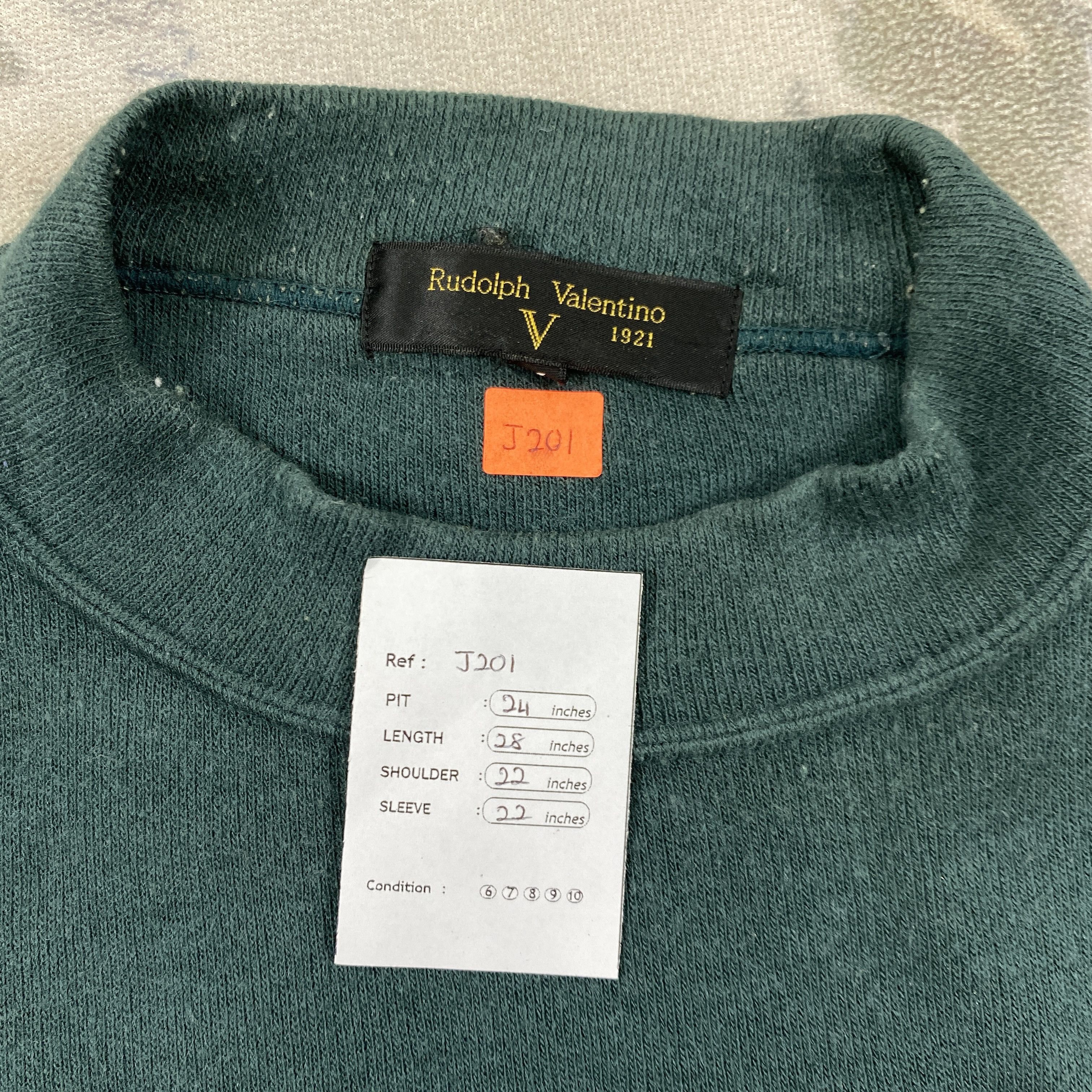 Japanese Brand Vintage Rudolph Valentino Sweatshirt - J201 Size US L / EU 52-54 / 3 - 4 Thumbnail