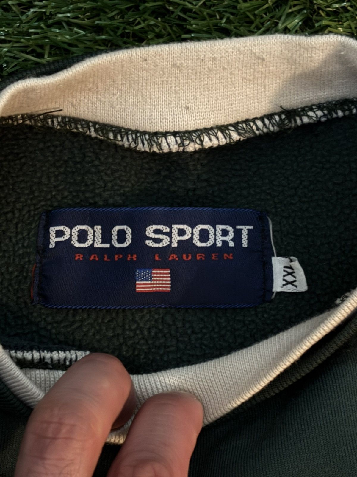 Polo Ralph Lauren × Vintage **RARE** Polo Sport green crewneck (brand new) Size US XXL / EU 58 / 5 - 2 Thumbnail