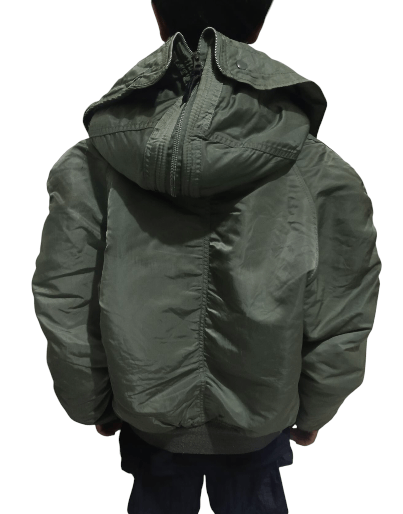 Alpha Industries Vintage 90s Alpha Industries N-2B Hoodie Bomber Jacket Size US M / EU 48-50 / 2 - 12 Thumbnail