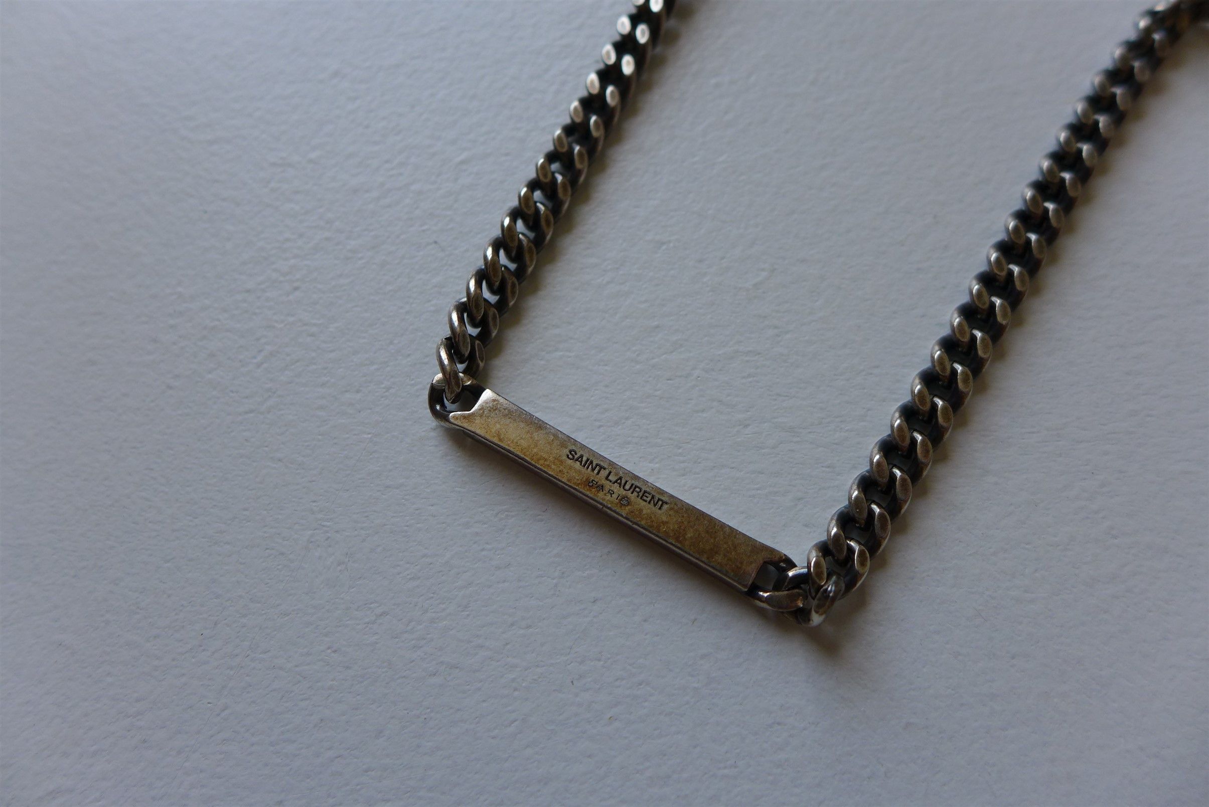 Saint Laurent Paris Saint Laurent Silver-tone Brass Bracelet - Size Large Size ONE SIZE - 3 Thumbnail