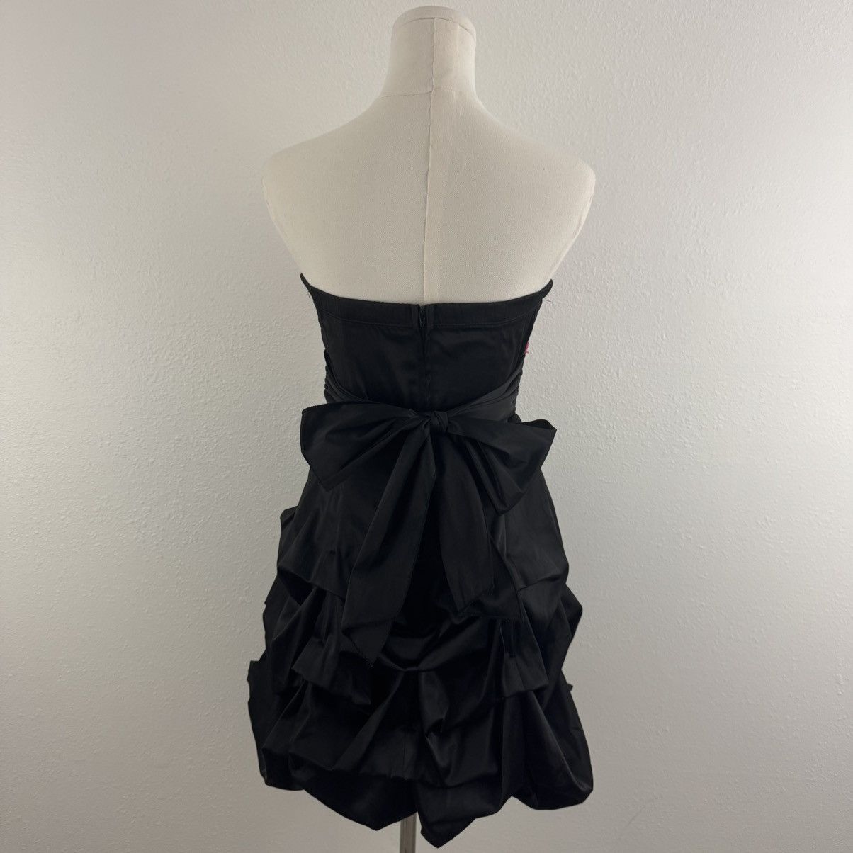 Vintage RUBY ROX Vintage Y2K Hot Pink Black Strapless Mini Dress Size M / US 6-8 / IT 42-44 - 5 Thumbnail