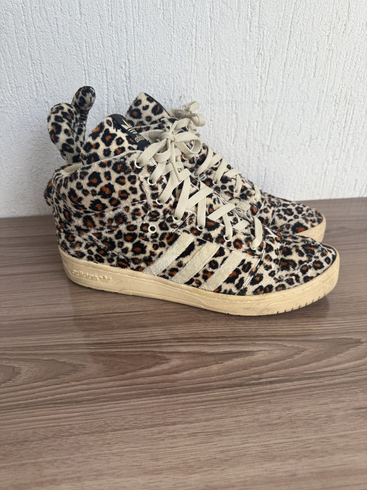 Adidas × Jeremy Scott Leopard sandstorm sneaker Size US 11 / EU 44 - 1 Thumbnail