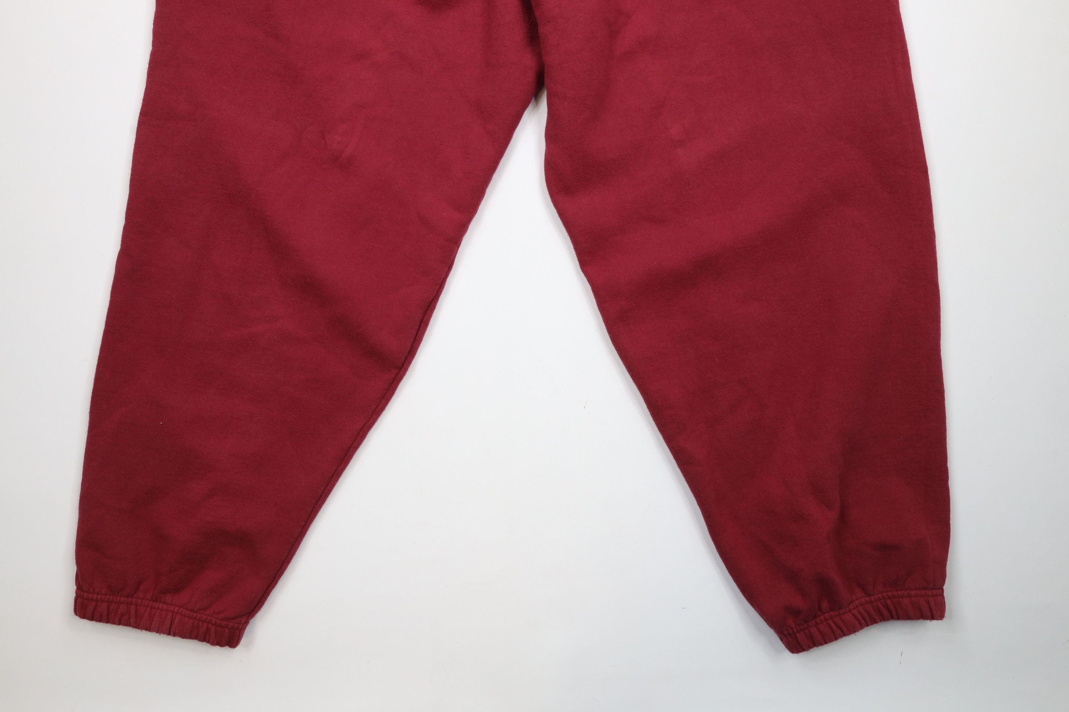 Starter × Vintage Vintage 90s Starter Heavyweight Sweatpants Joggers Red Size US 40 / EU 56 - 15 Thumbnail