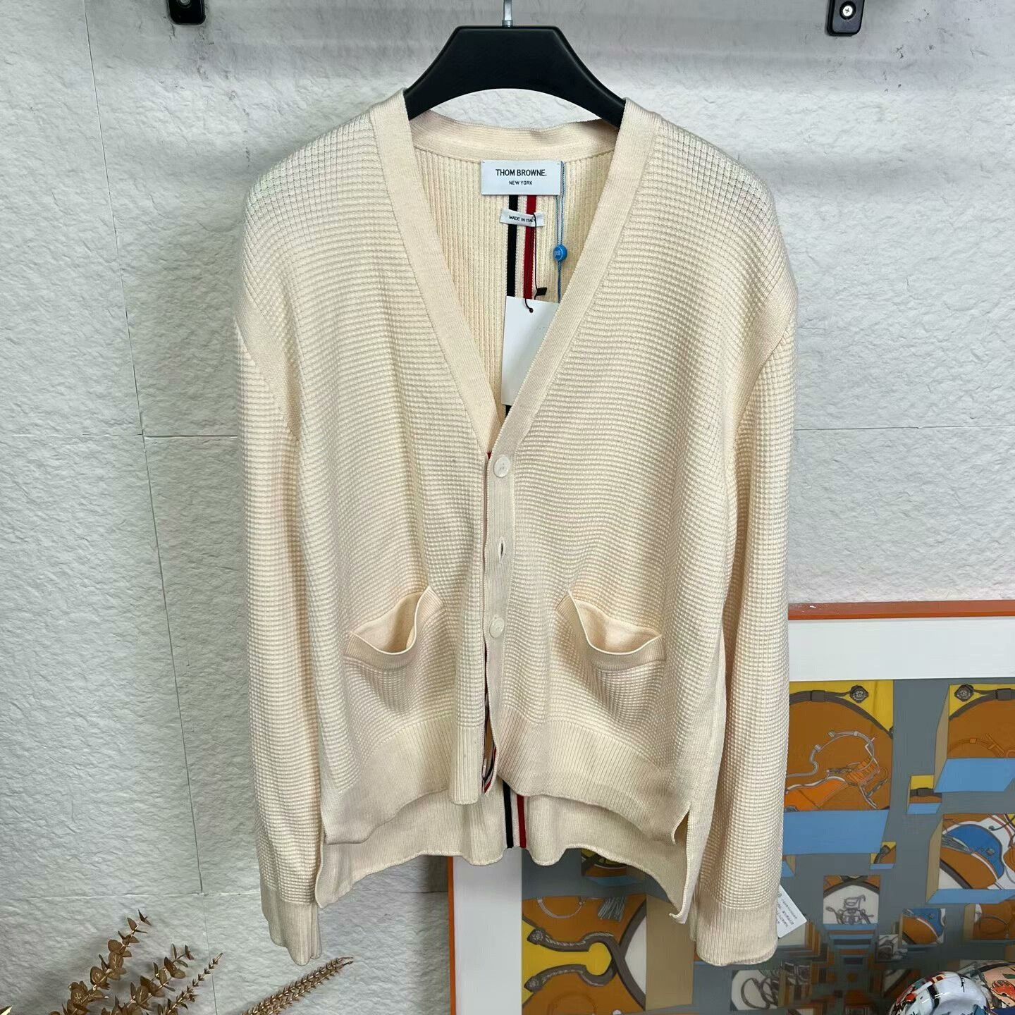 Thom Browne thom browne color stripe knitted cardigan Size US S / EU 44-46 / 1 - 1 Thumbnail