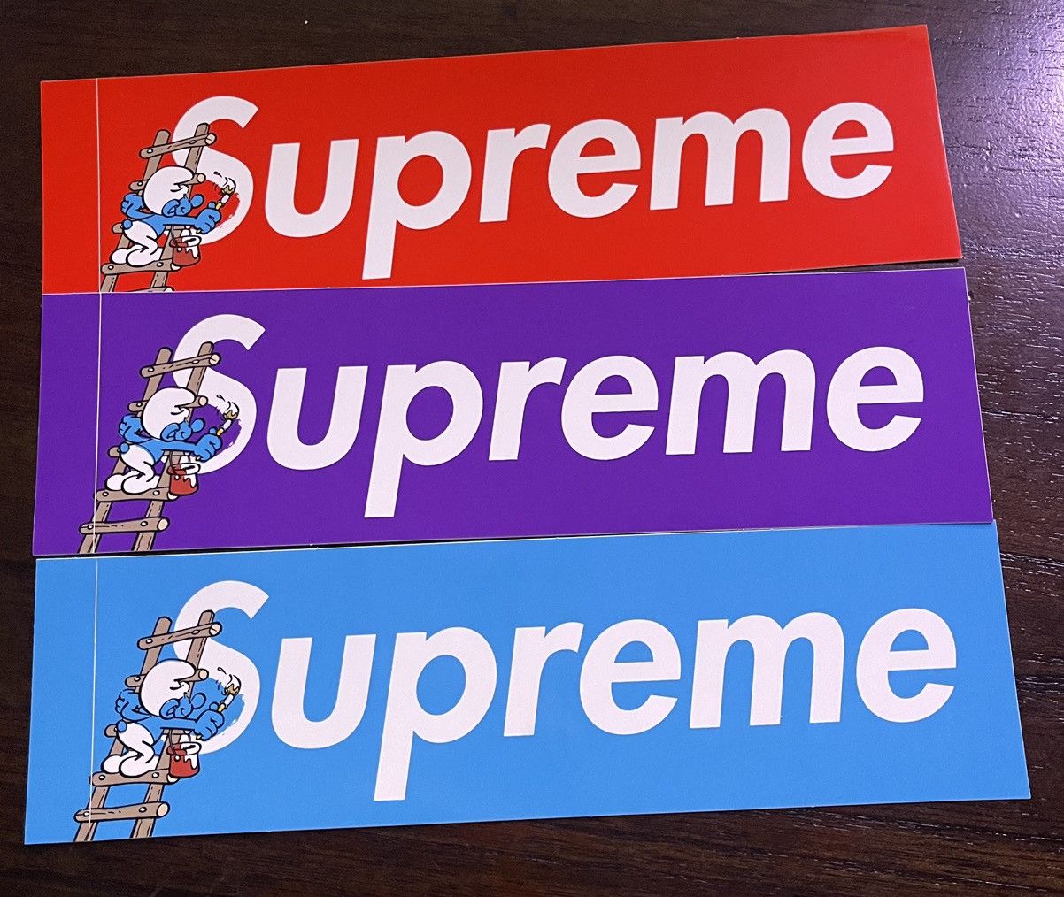 Supreme Smurf Sticker | Grailed