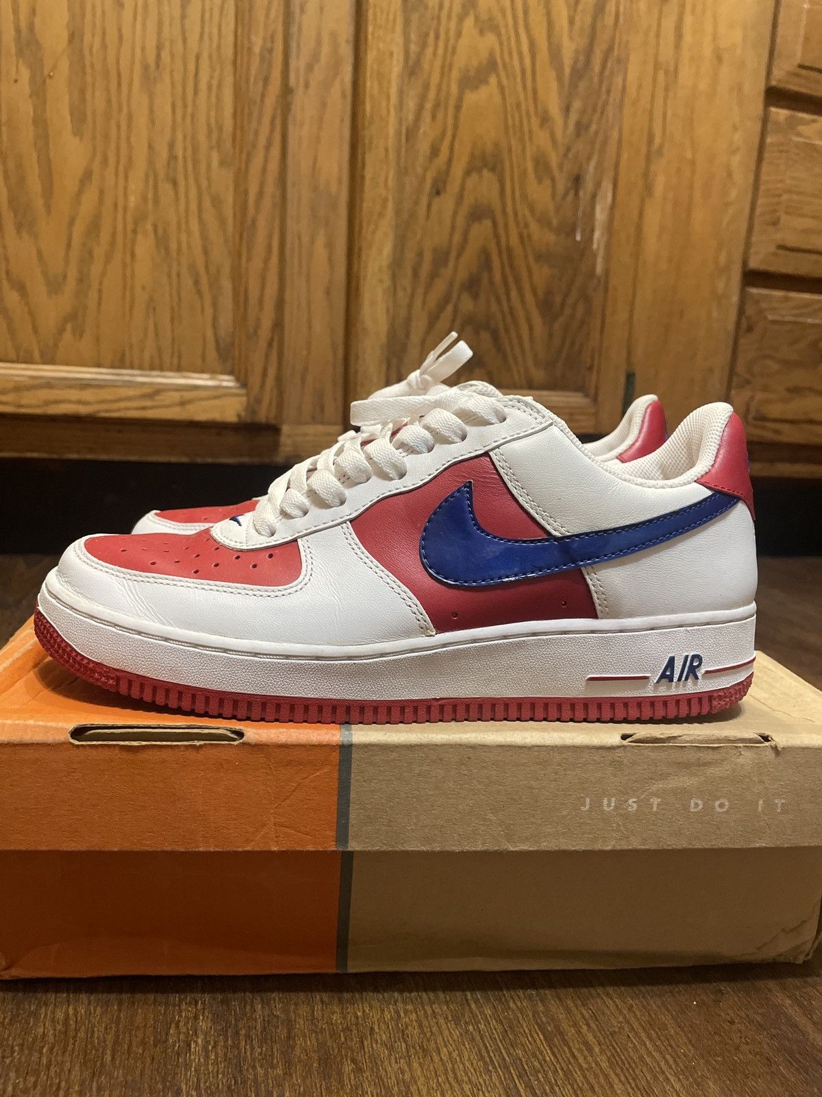Nike × Vintage Nike WMNS Air Force 1 2004 Independence Day Size US 8.5 / EU 41-42 - 4 Thumbnail
